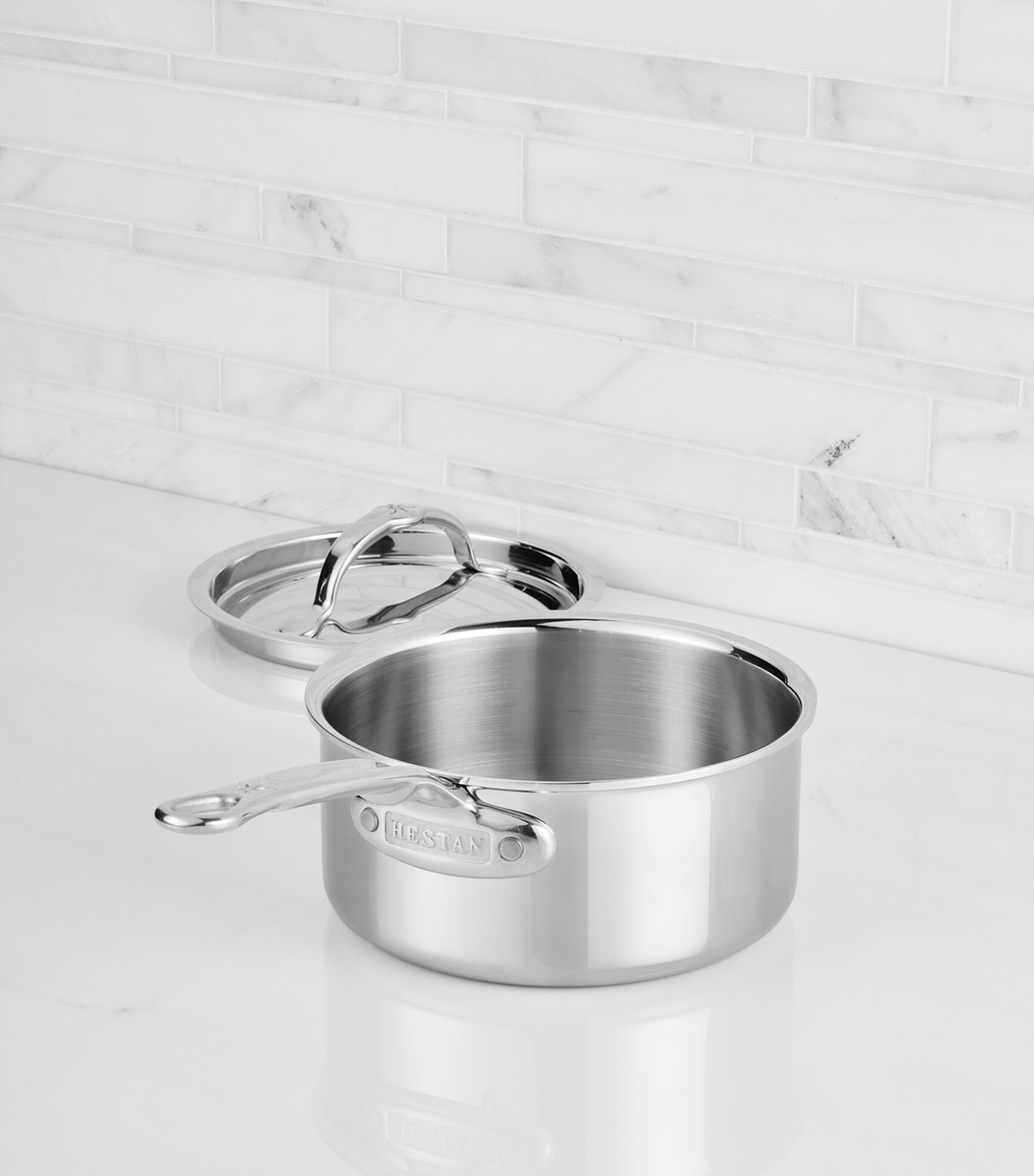 Hestan ProBond Luxe Covered Saucepan (16cm) Silver Image 9