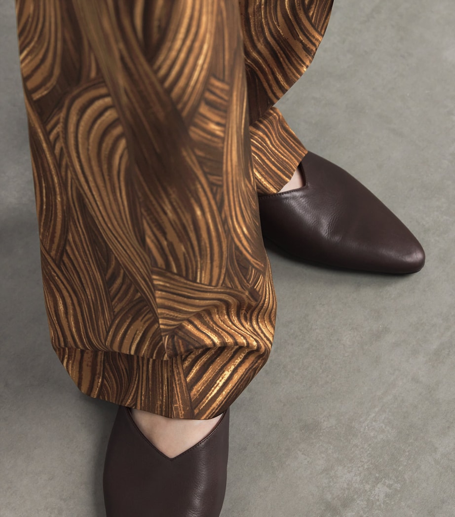 RETORI Silk Grass Waves Trousers Camel Image 6