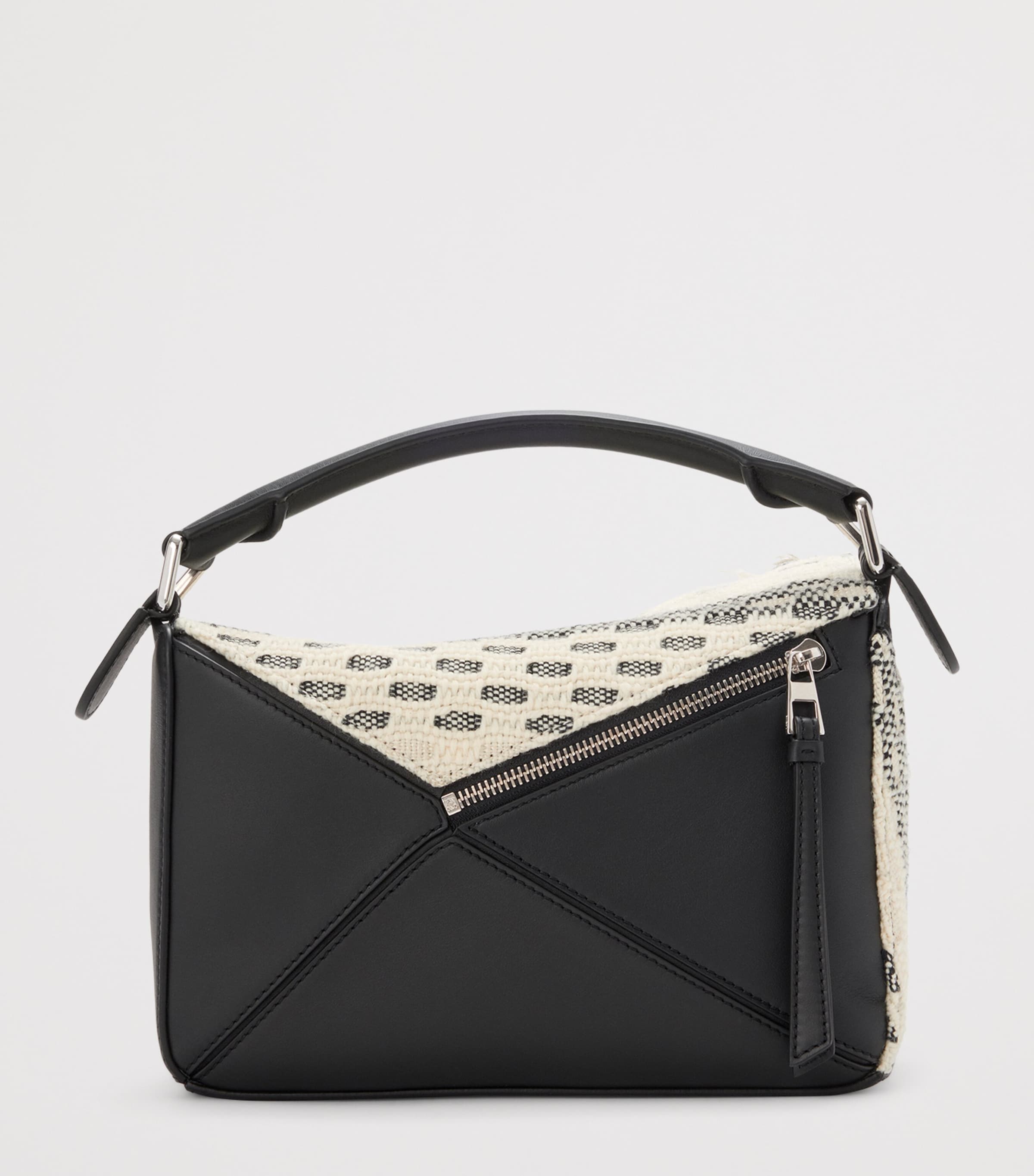 LOEWE Black x Albers Puzzle Top-Handle Bag | Harrods US