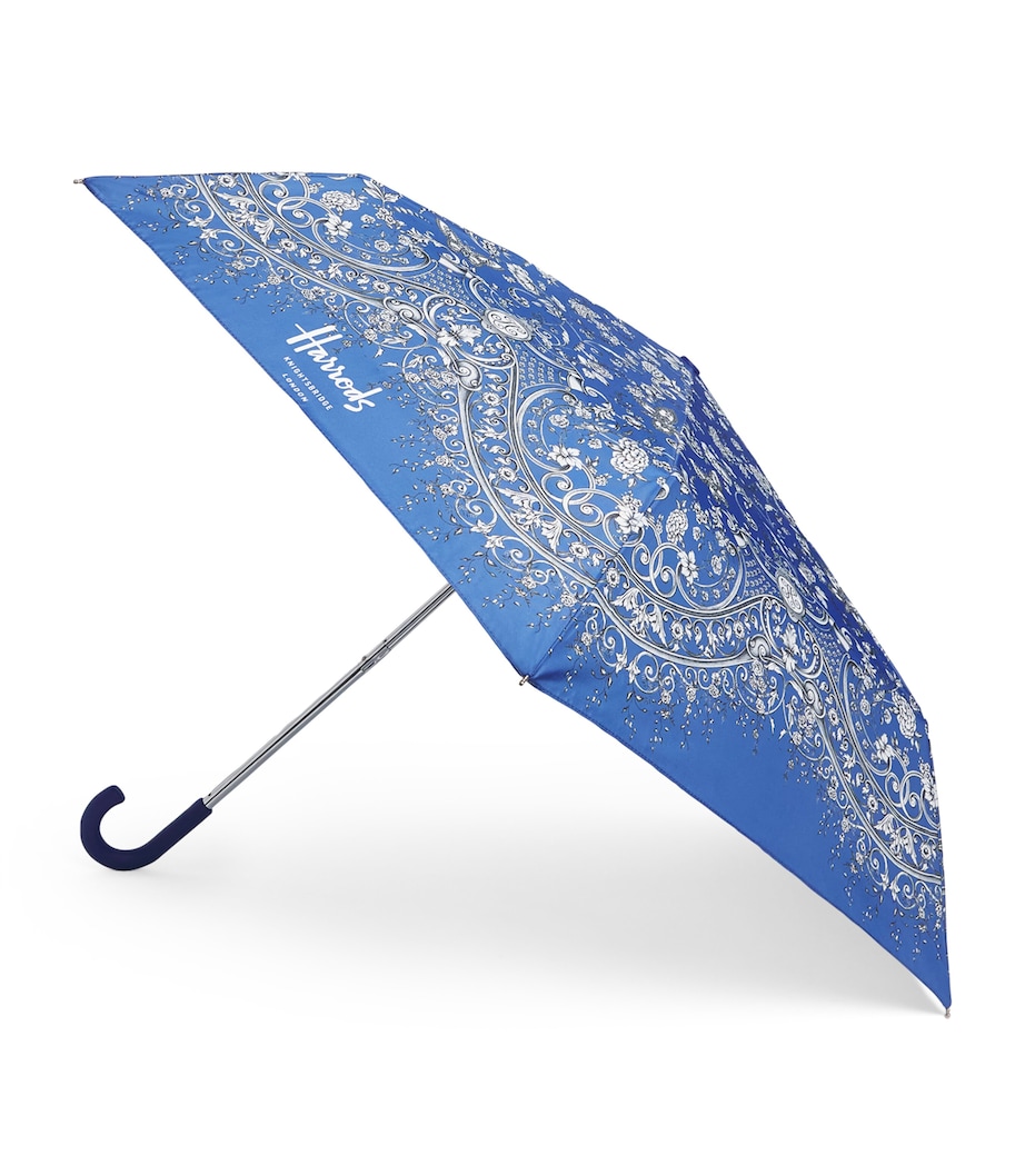 Harrods Gilded Butterfly Umbrella Ivory Image 1