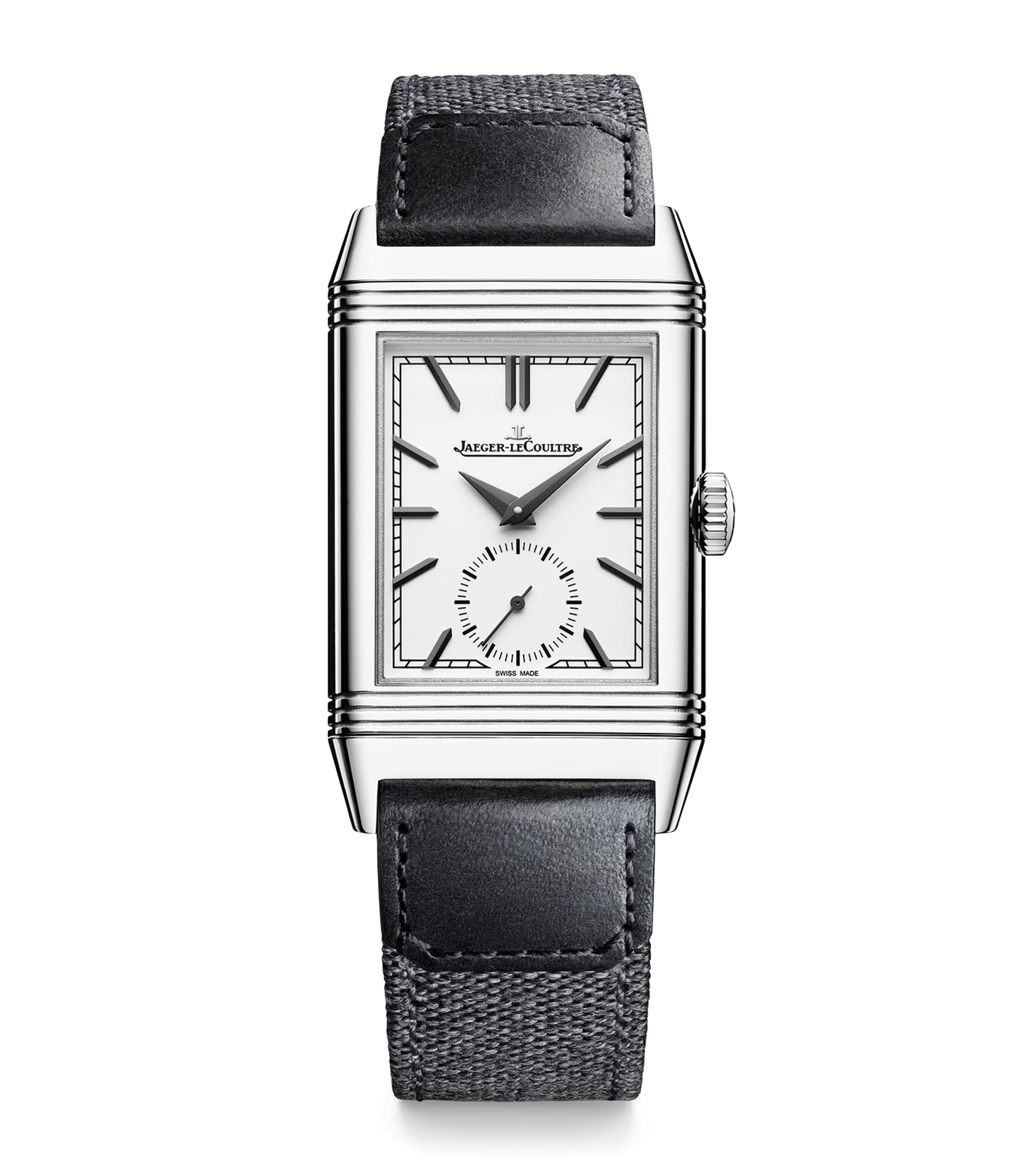 Jaeger-lecoultre Stainless Steel Reverso Tribute Small Seconds Watch In Metallic