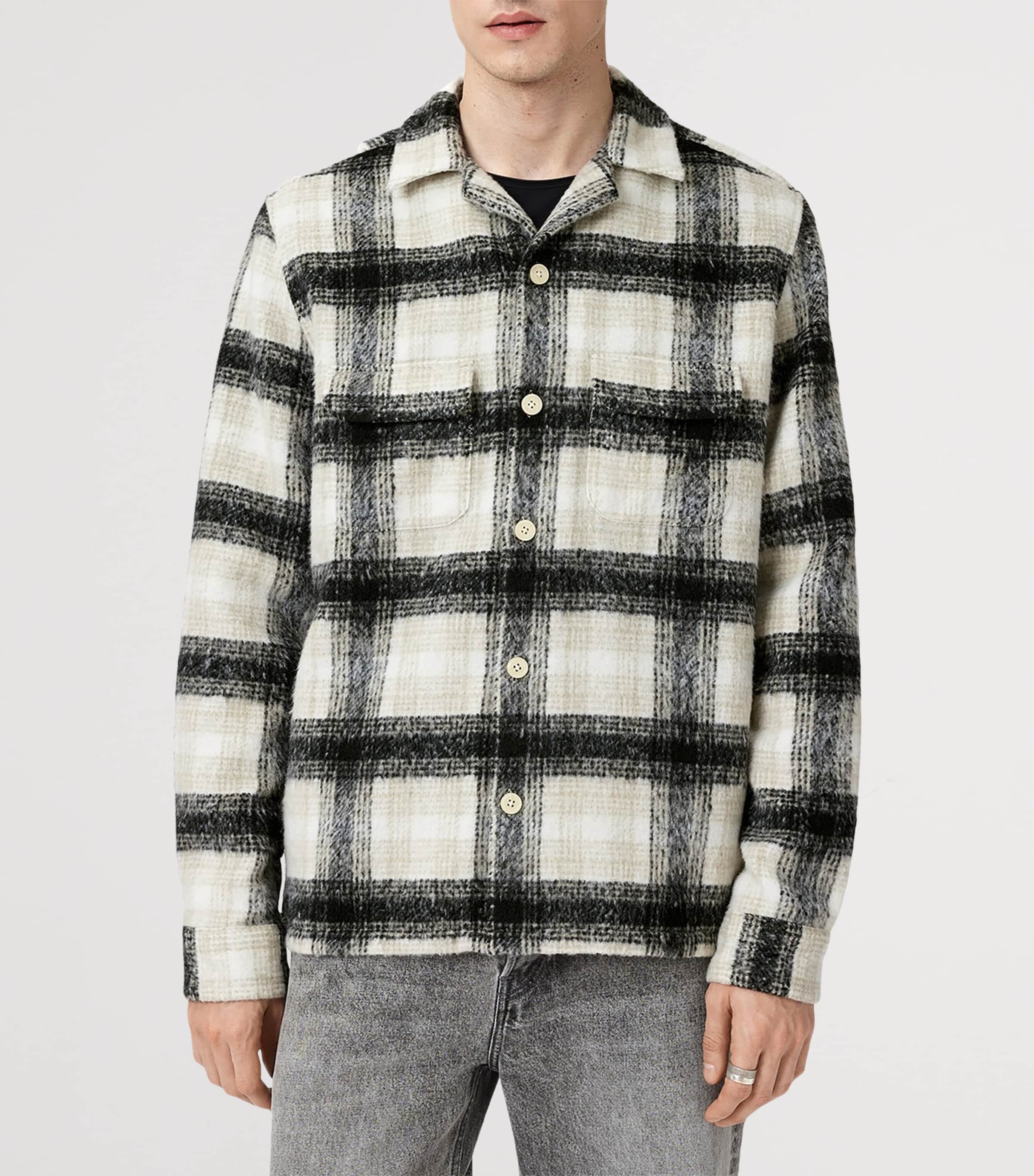 Check Lapse Shirt BLACK/GREY Image 7