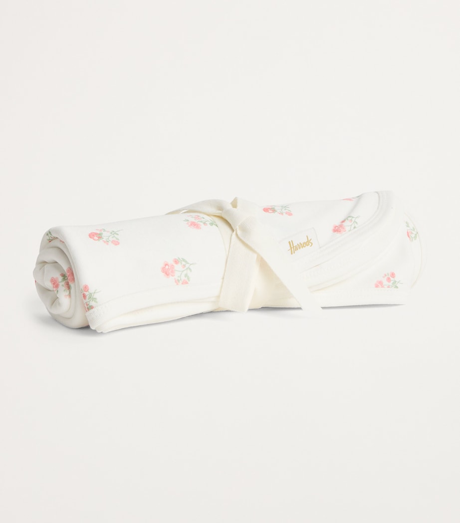 Harrods Organic Cotton Floral Shawl Image 2