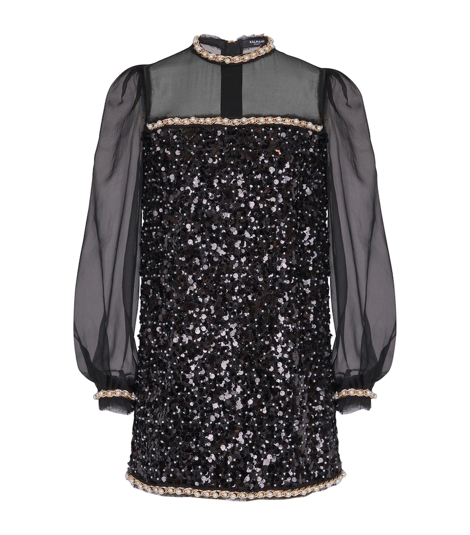 Embellished Mini Dress EEL BLACK Image 1