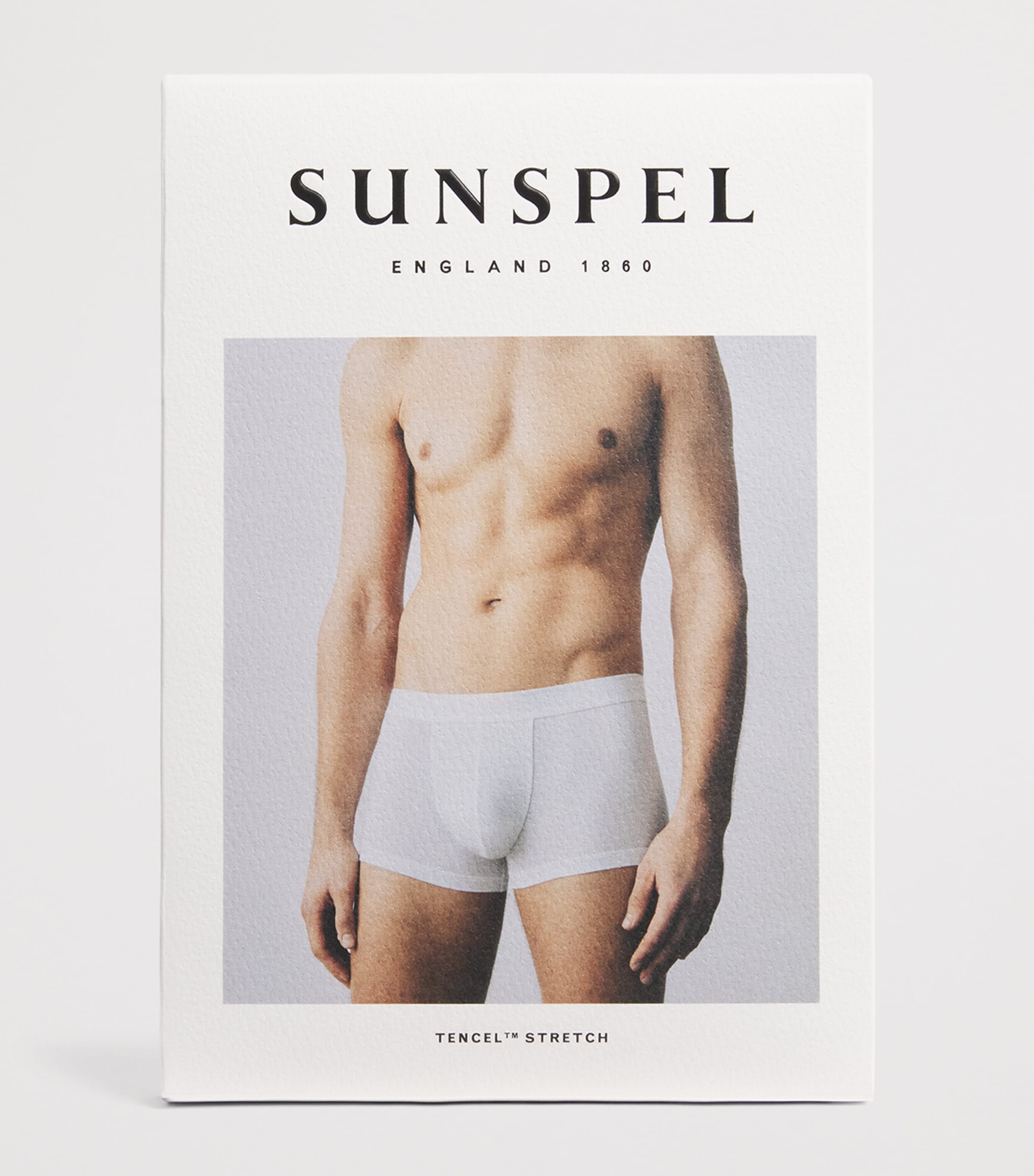 Sunspel Mens Stretch-Tencel Trunks Buaa Navy Image 4