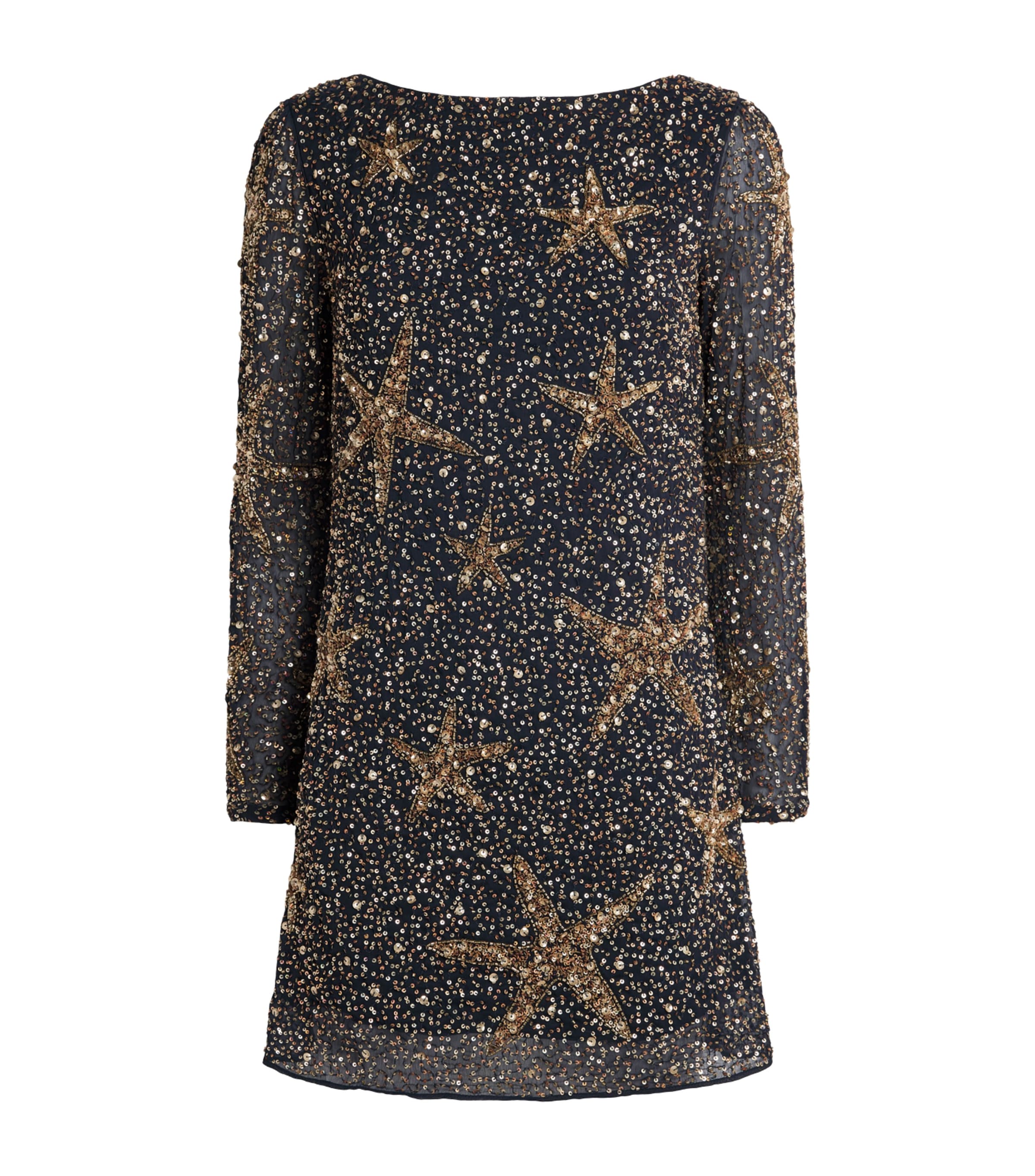 Sequinned Starfish Mini Dress STARFISH EMBL NAVY Image 1