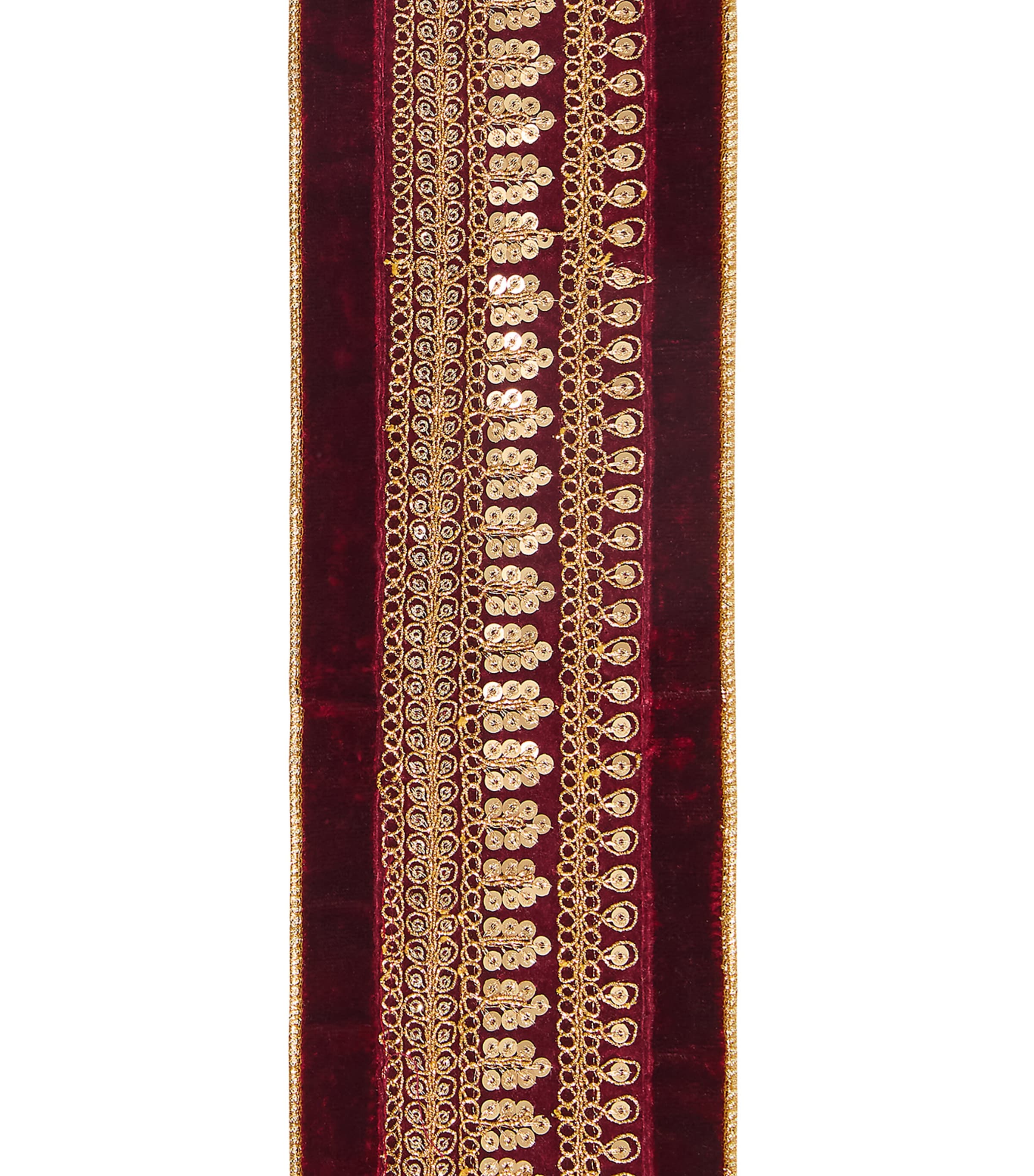 Harrods Velvet Sequin Grapevine Trim Ribbon