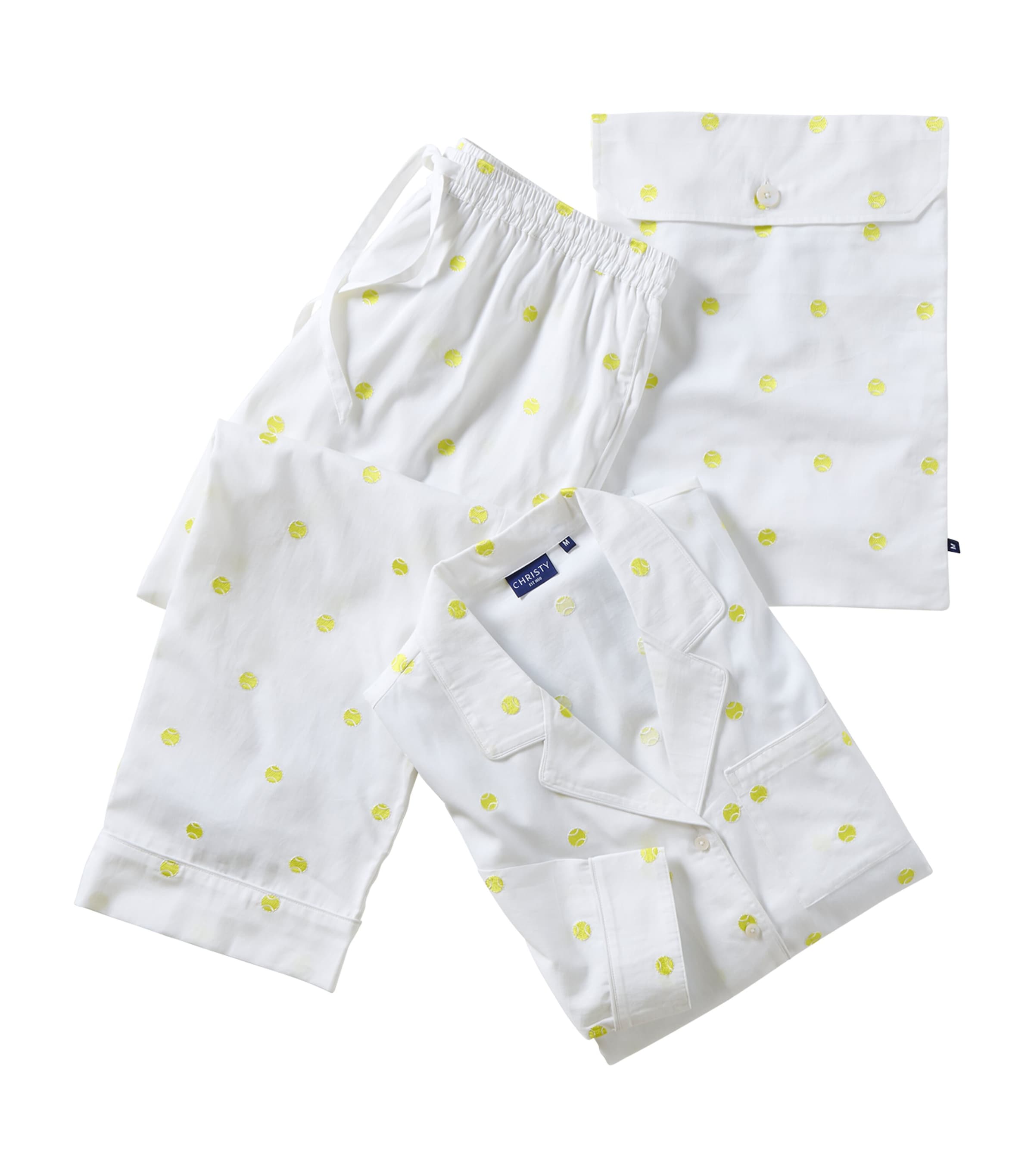 Christy x Wimbledon Tennis Ball Pyjama Set (Medium) White Image 1