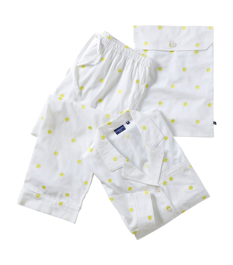 Christy x Wimbledon Tennis Ball Pyjama Set (Medium) White Image 1