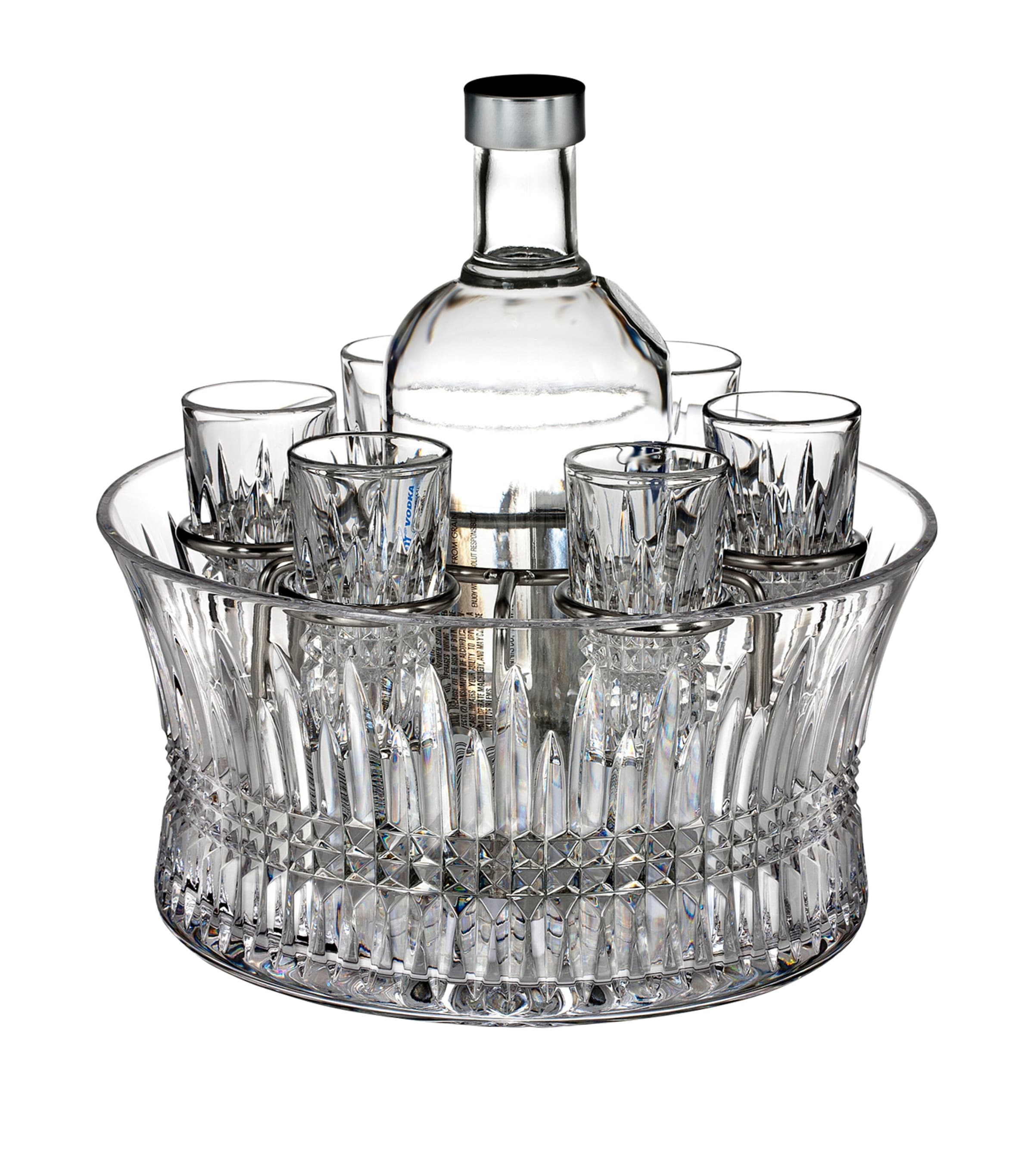 Waterford Lismore Diamond Vodka Set In Clear
