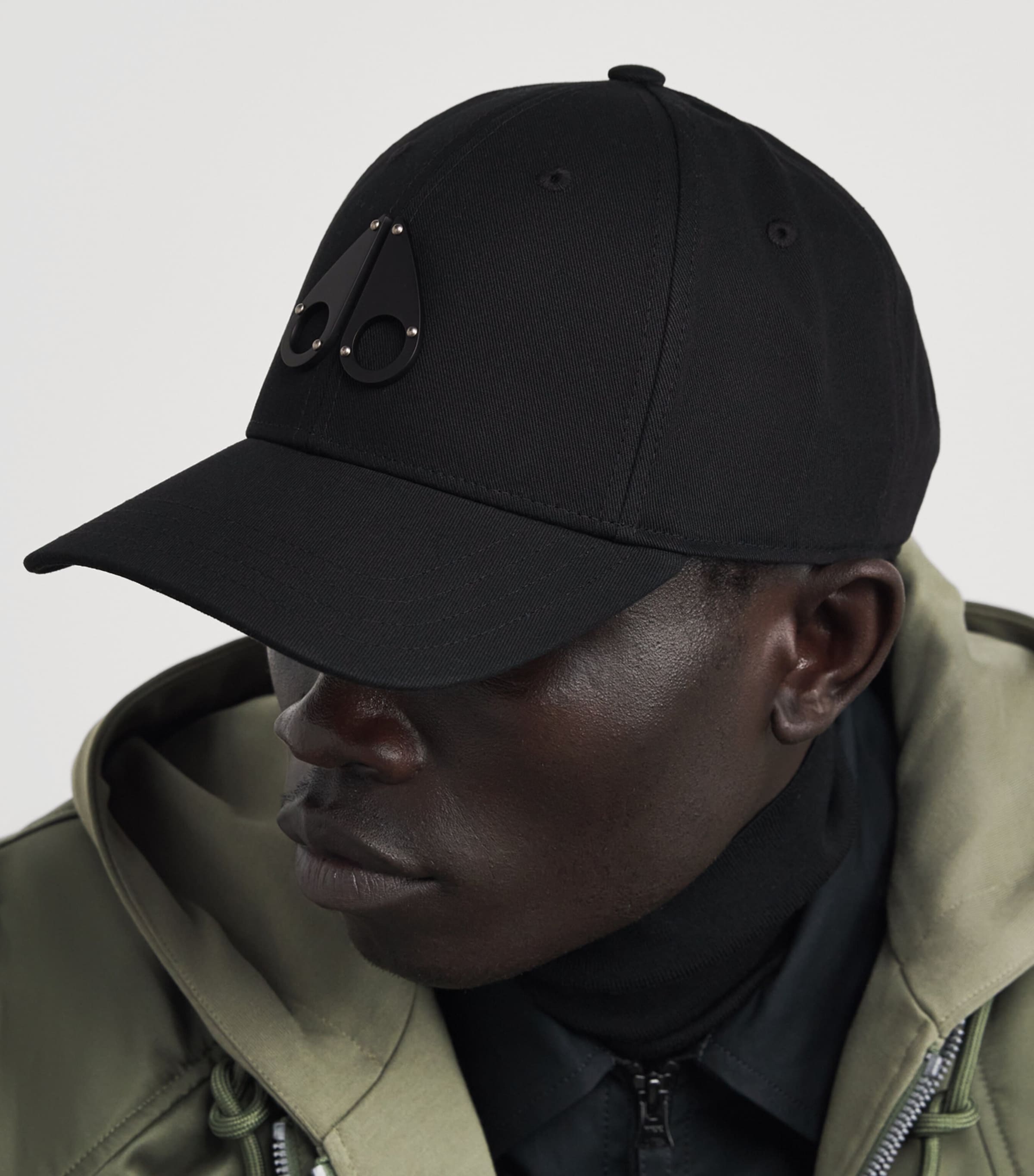 Cotton Logo Baseball Cap BLK/BLK LOGO-283 Image 2