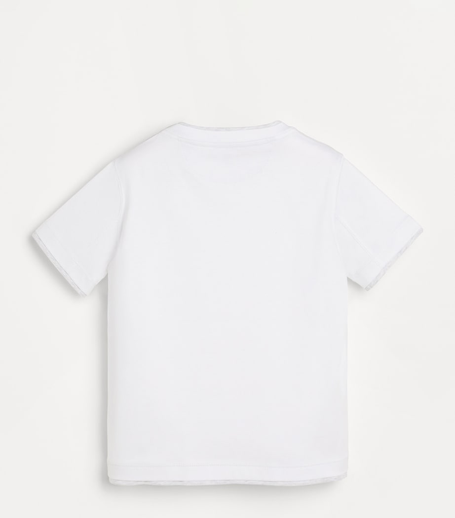 Brunello Cucinelli Kids Cotton Layered T-Shirt (4-6 Years) Image 2