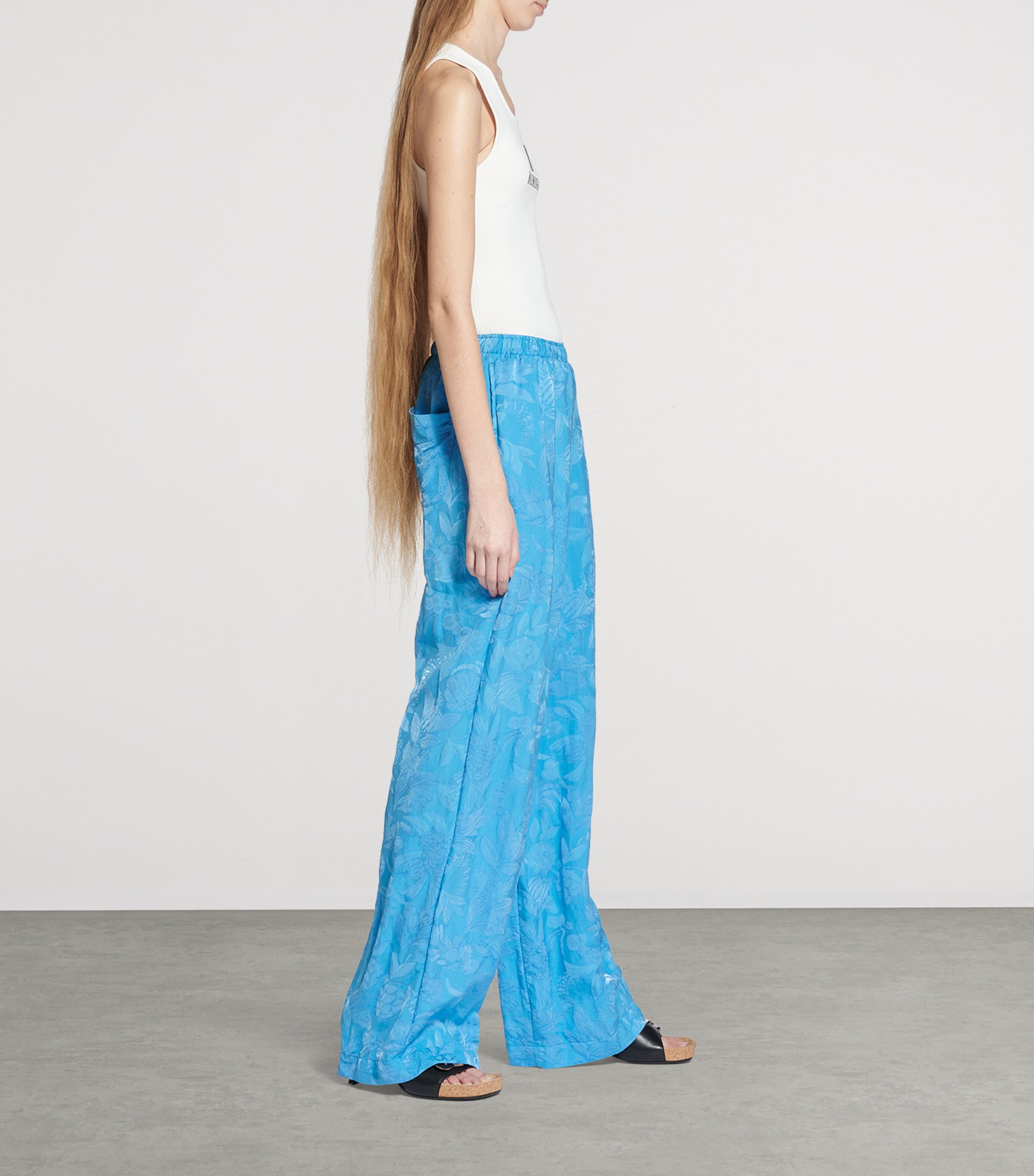 Balenciaga Floral Print Trousers | Harrods US
