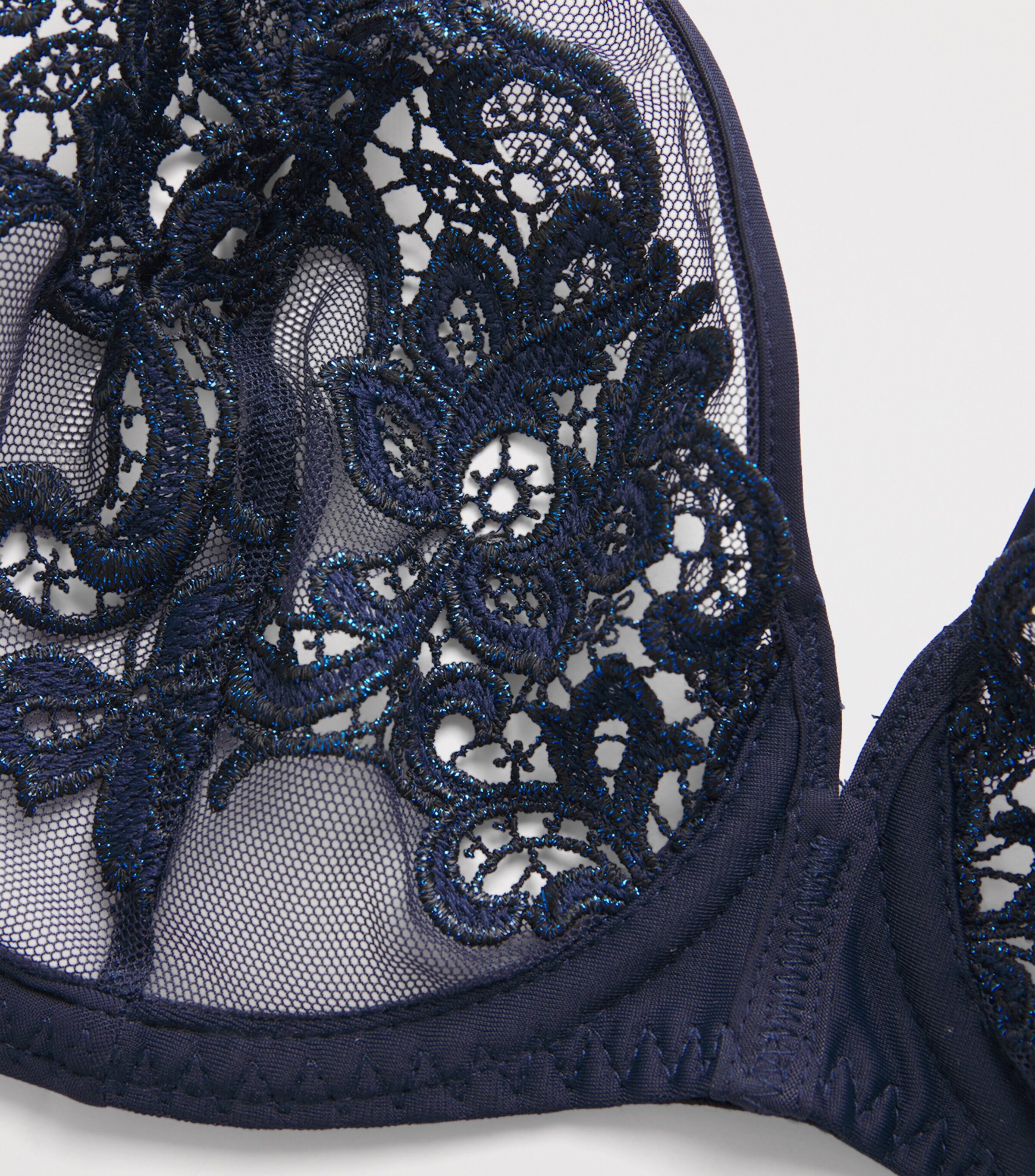 Lace Saga Plunge Underwired Bra 556 SAPPHIRE Image 4