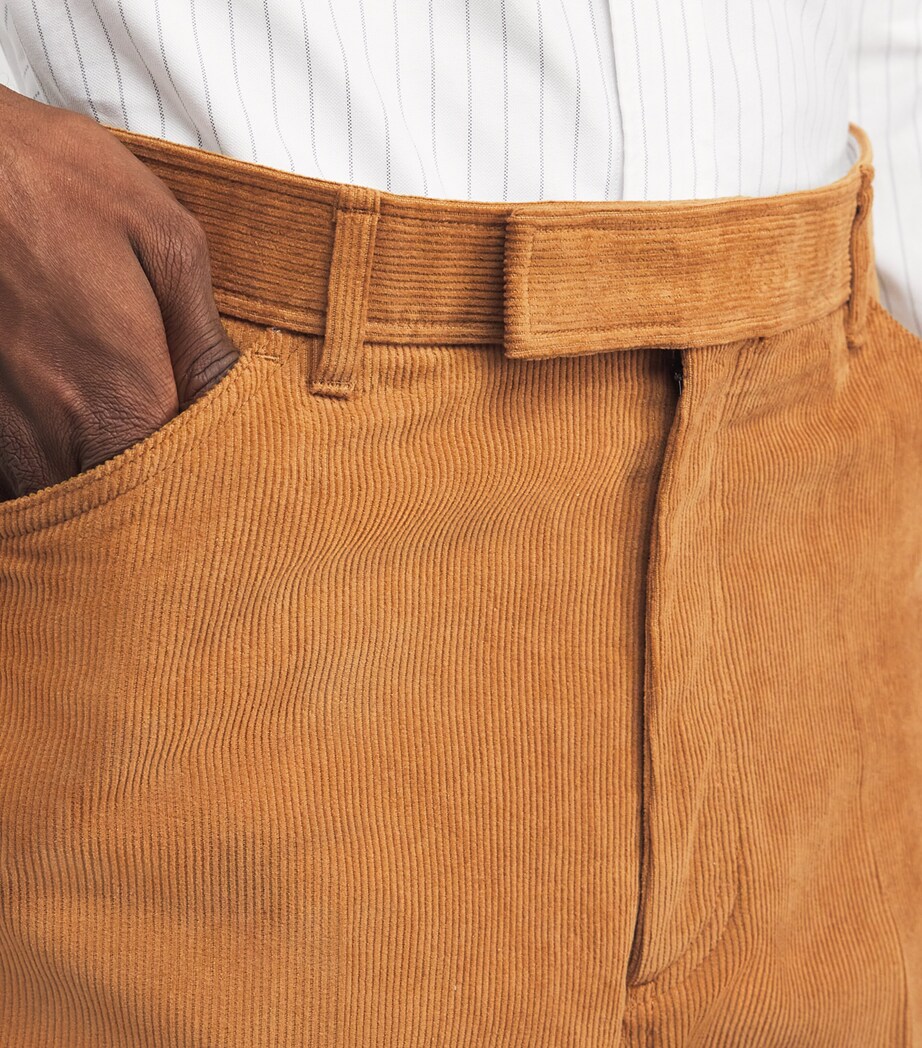Corduroy Tapered Chinos MED BROWN Image 6