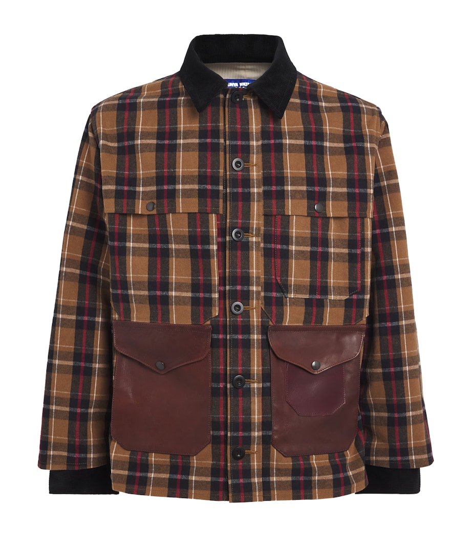 x Filson Cotton Check Jacket BGE/BLK/RED X BLK Image 1