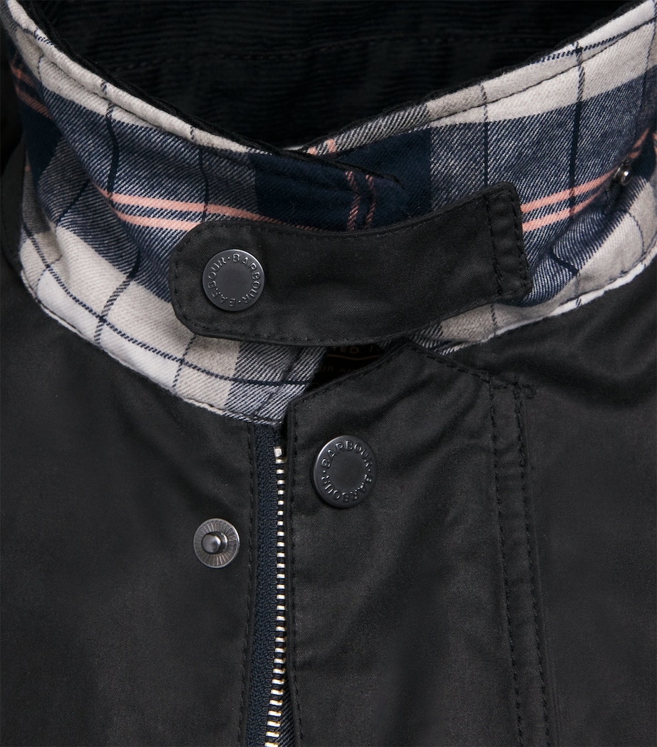Waxed Ambleside Jacket NAVY/TARTAN TBC Image 5