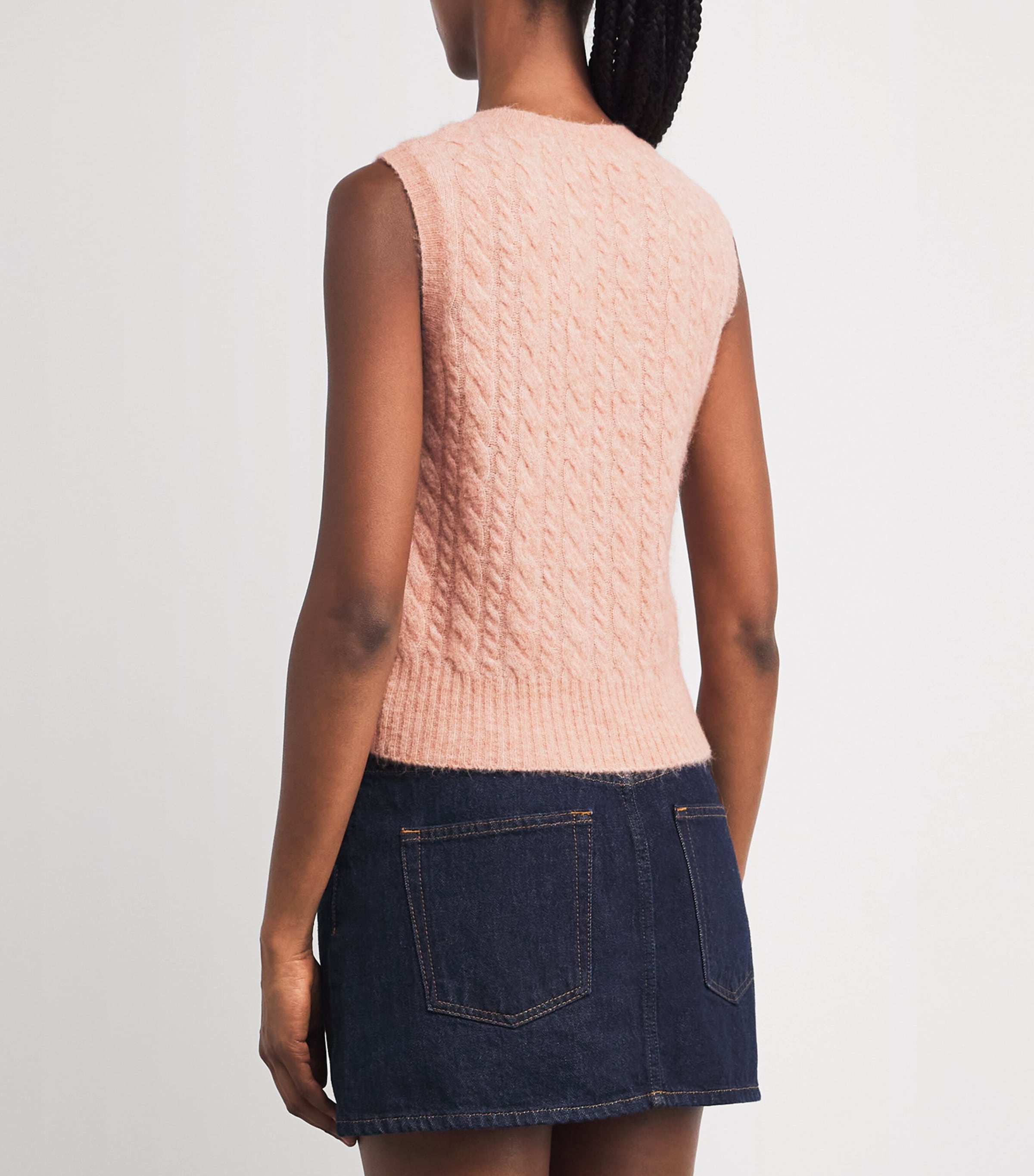 Wool-Blend Sweater Vest POUDRE PINK Image 4