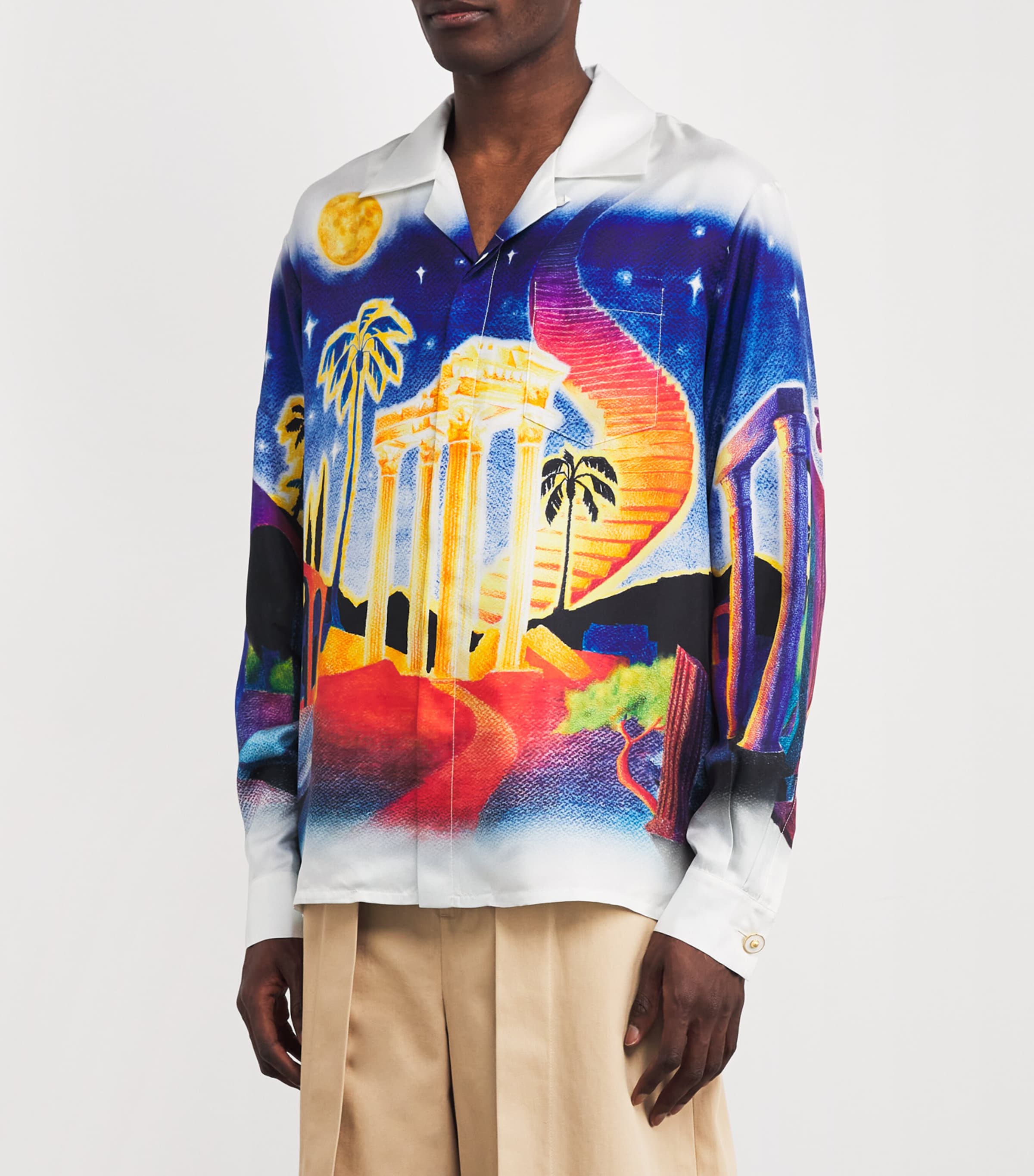 Casablanca Silk Midnight Acropolis Shirt | Harrods US