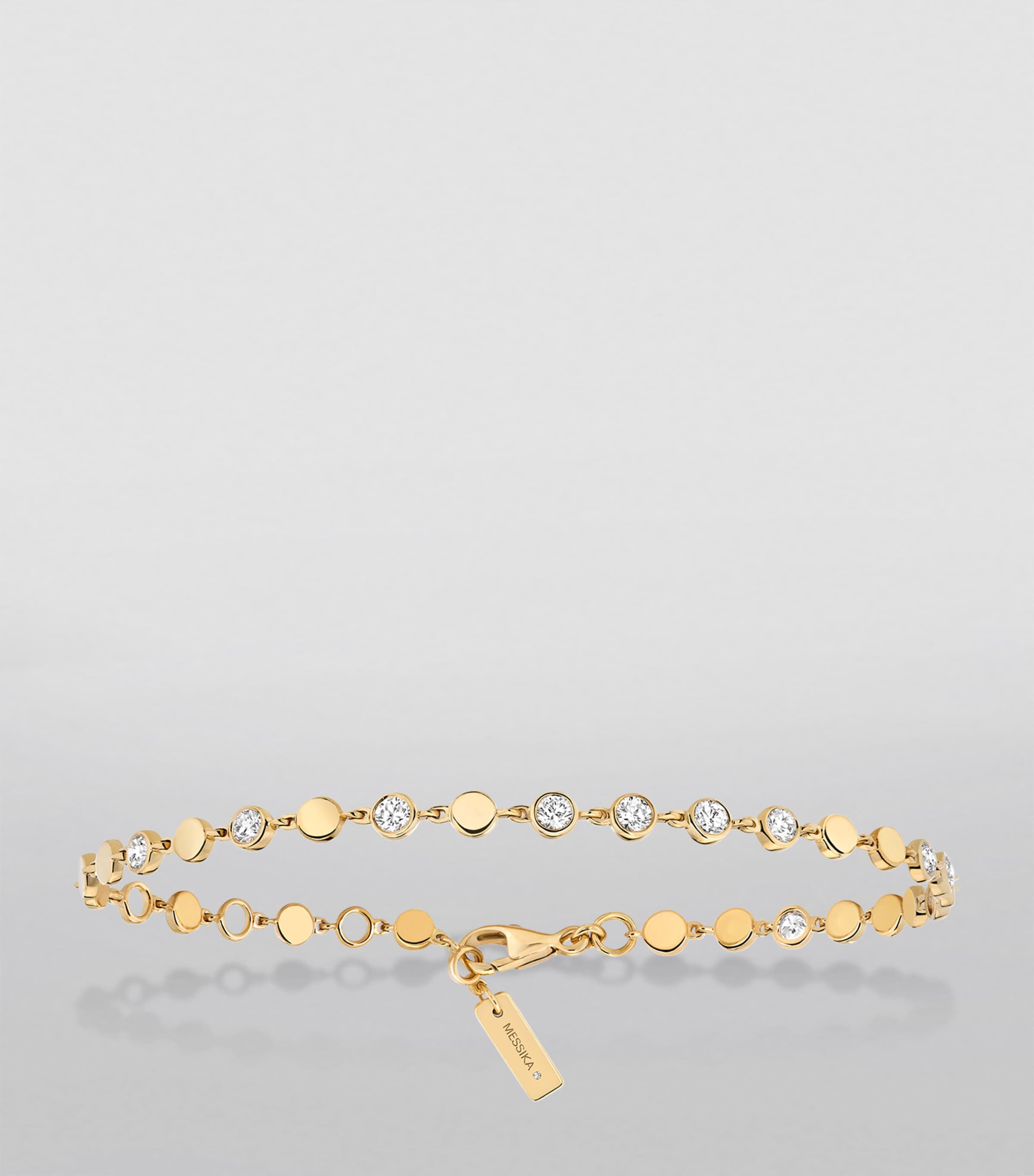 Yellow Gold and Diamond D-Vibes Bracelet YELLOW GOLD Image 2