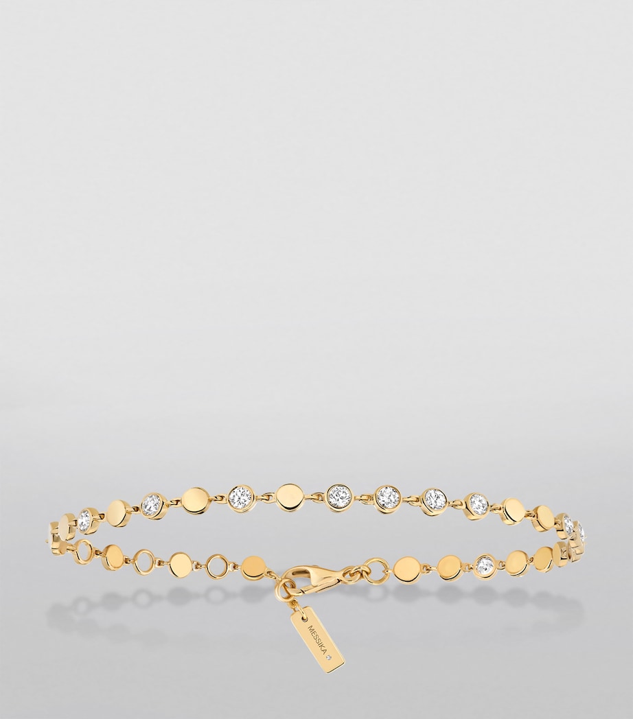Yellow Gold and Diamond D-Vibes Bracelet YELLOW GOLD Image 2