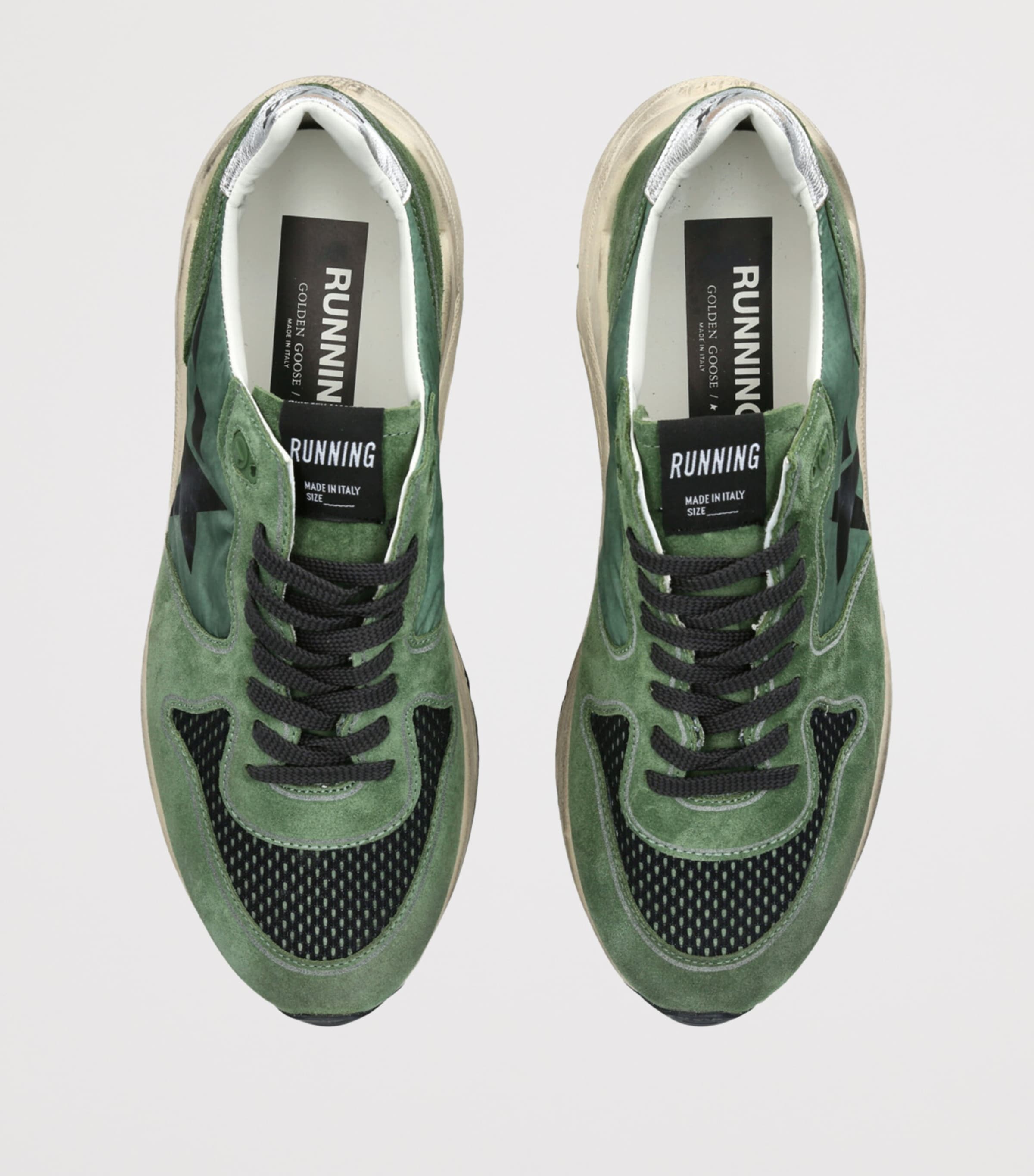 Running Sole Sneakers BLK/GREEN Image 4
