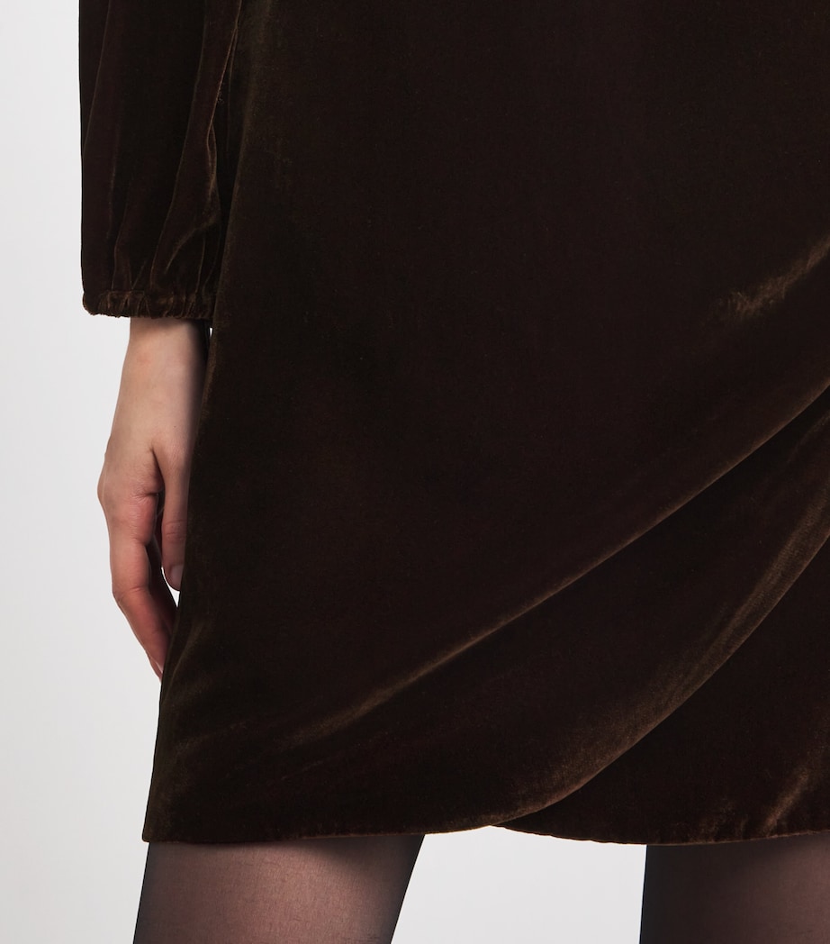 Velvet Lawry Mini Dress AUBERGINE Image 6