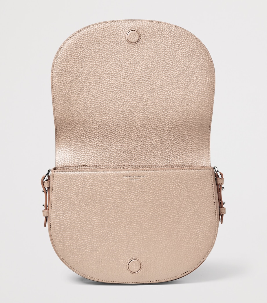 Aspinal Of London Leather Stella Cross-Body Satchel Taupe Image 4