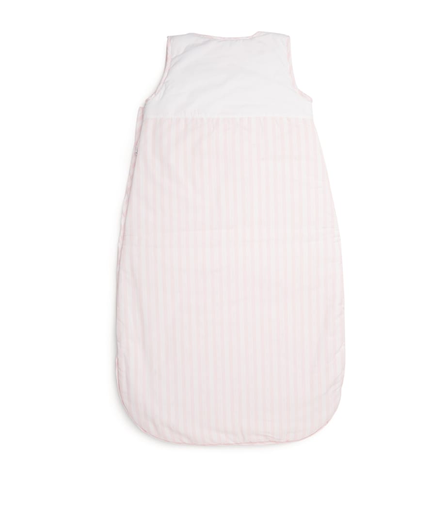 Cotton Padded Stripe Sleeping Bag PINK Image 2