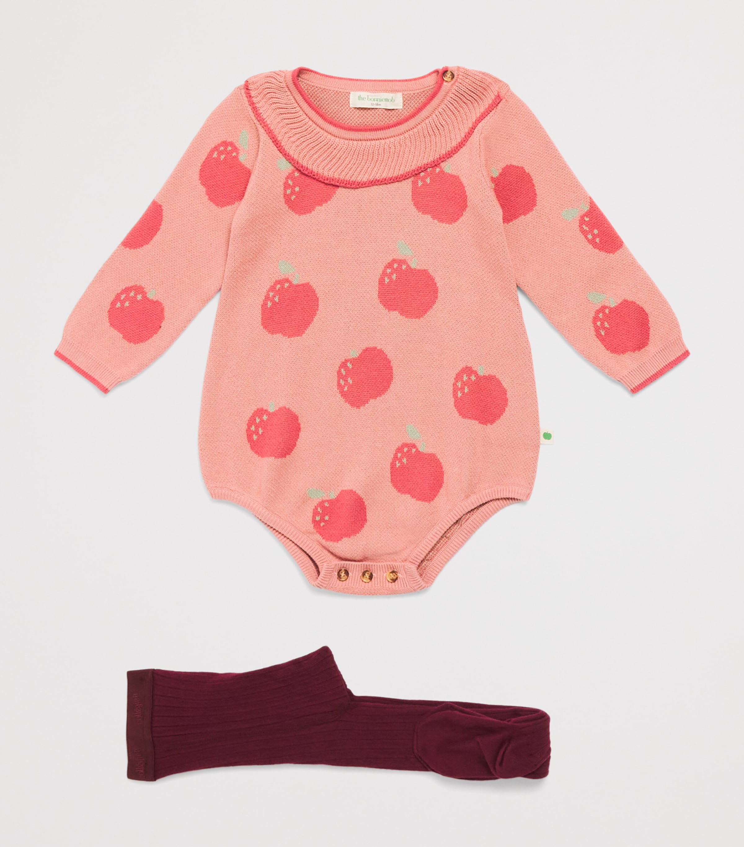 the bonnie mob x Collégien Bodysuit and Tights Set (0-24 Months) Rosy Image 2