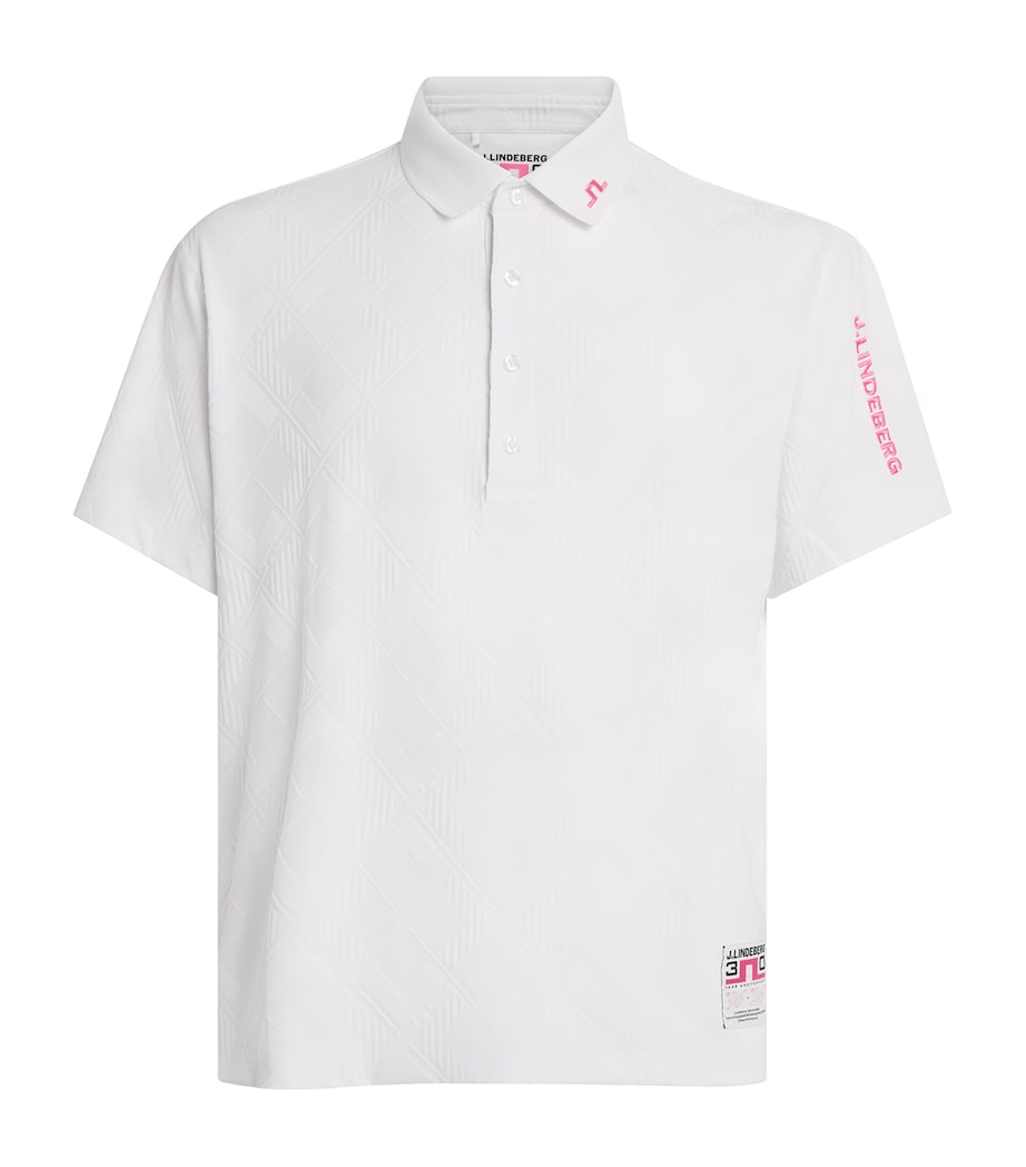 J Lindeberg Mens 30Y Matt Polo Shirt White Image 1