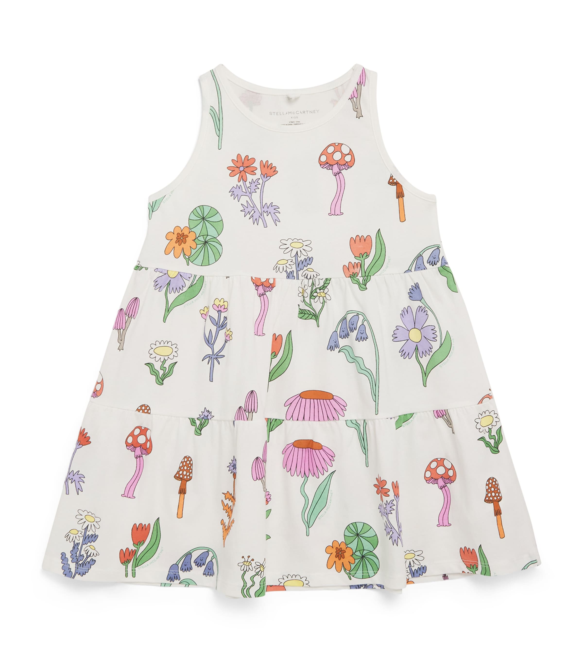 STELLA MCCARTNEY COTTON FLORAL JERSEY DRESS