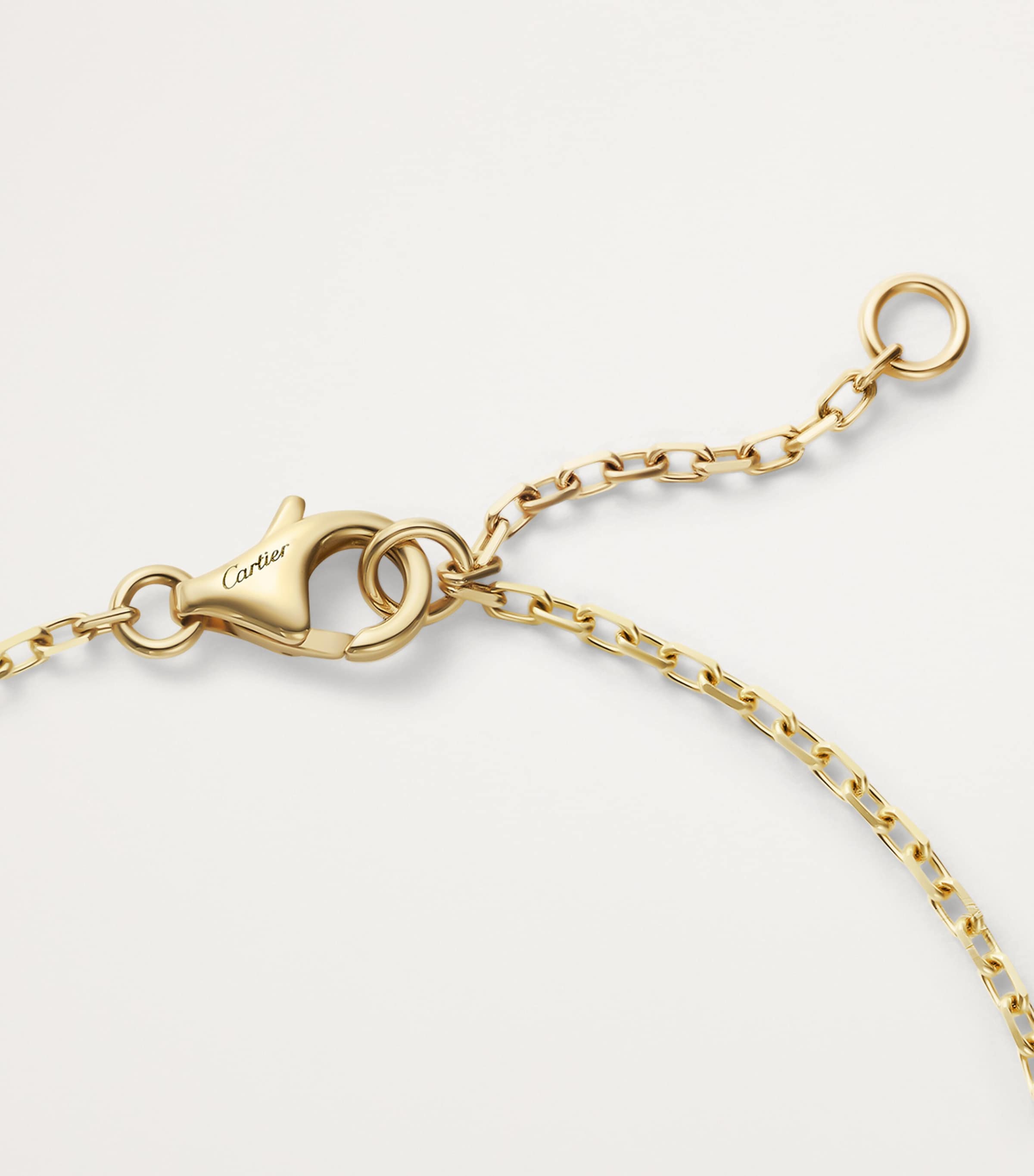 Yellow Gold and Diamond LOVE Chain Bracelet YELLOW GOLD Image 2