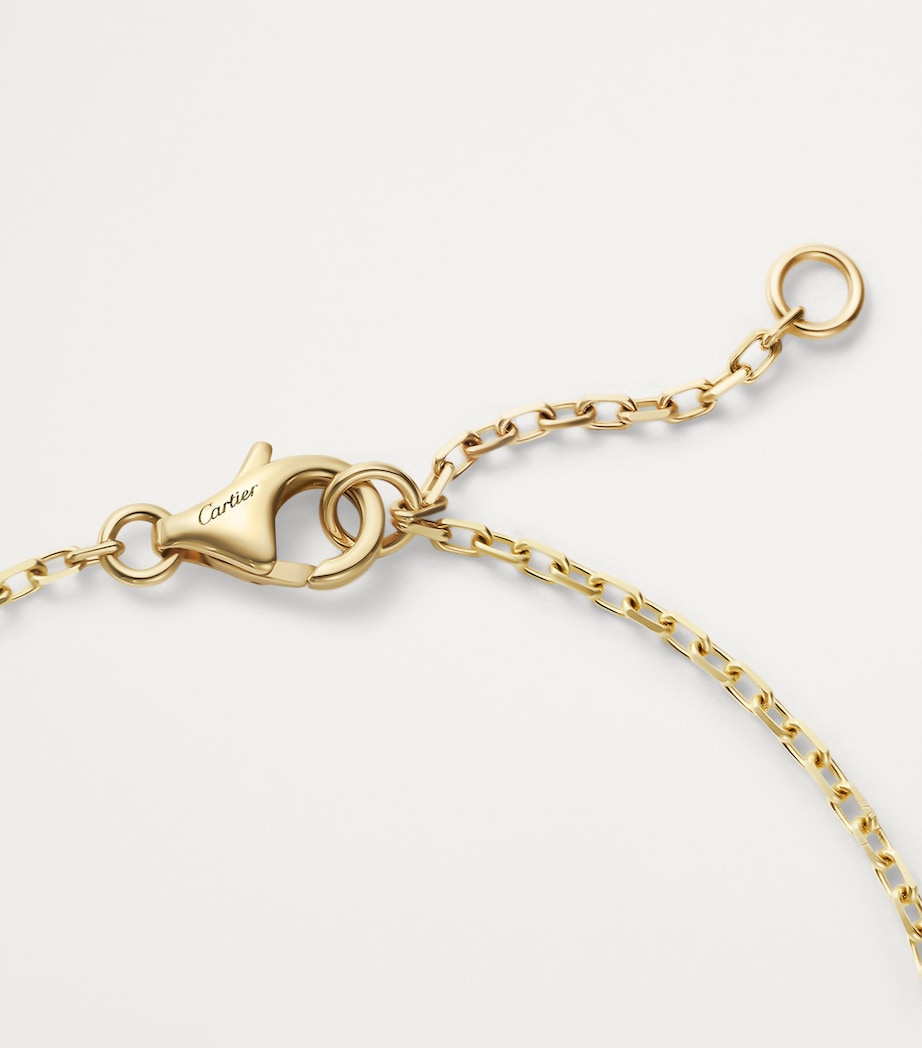 Yellow Gold and Diamond LOVE Chain Bracelet YELLOW GOLD Image 2