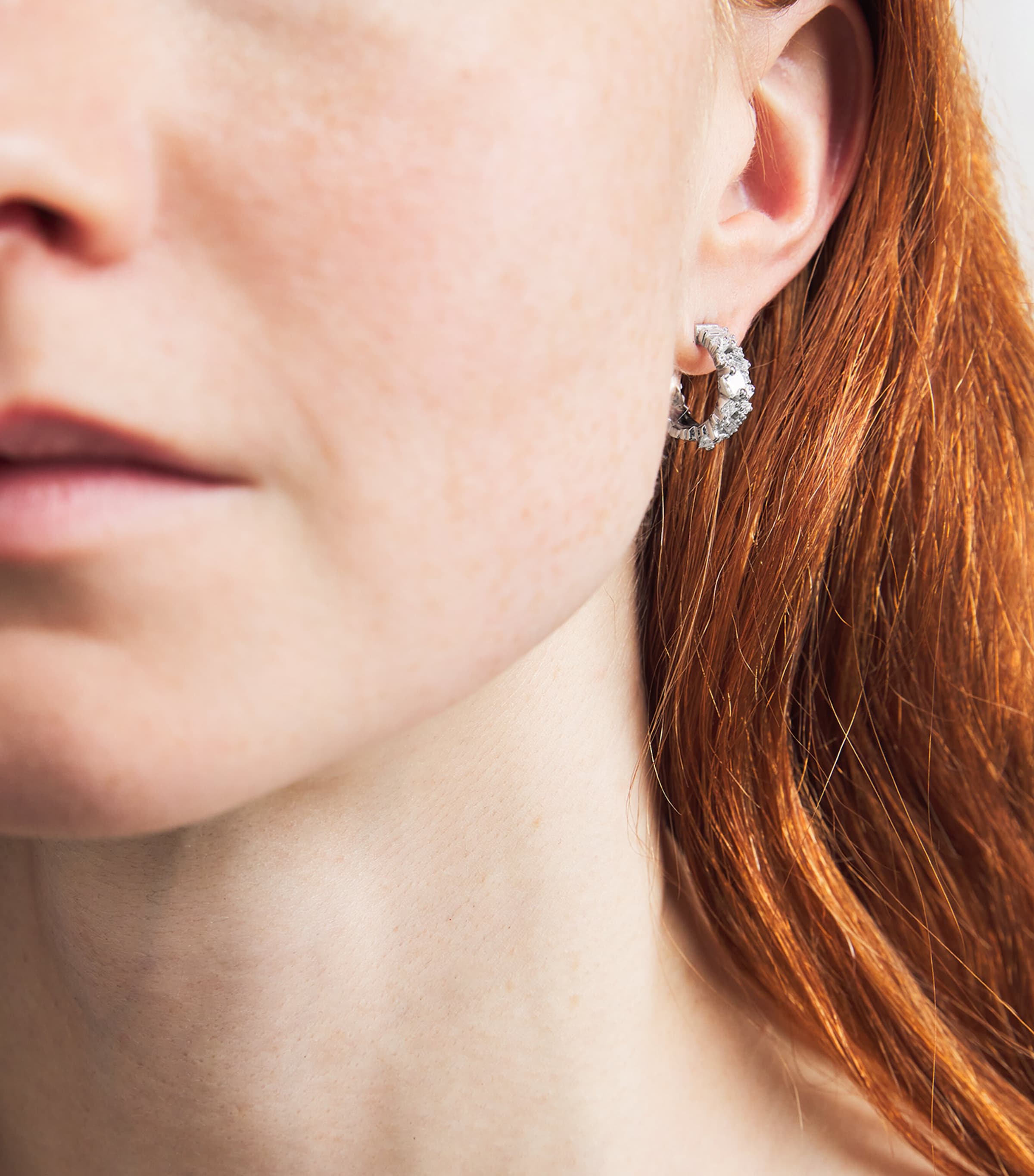 Suzanne Kalan White Gold and Diamond La Fantaisie Hoop Earrings Wg/wd Image 2