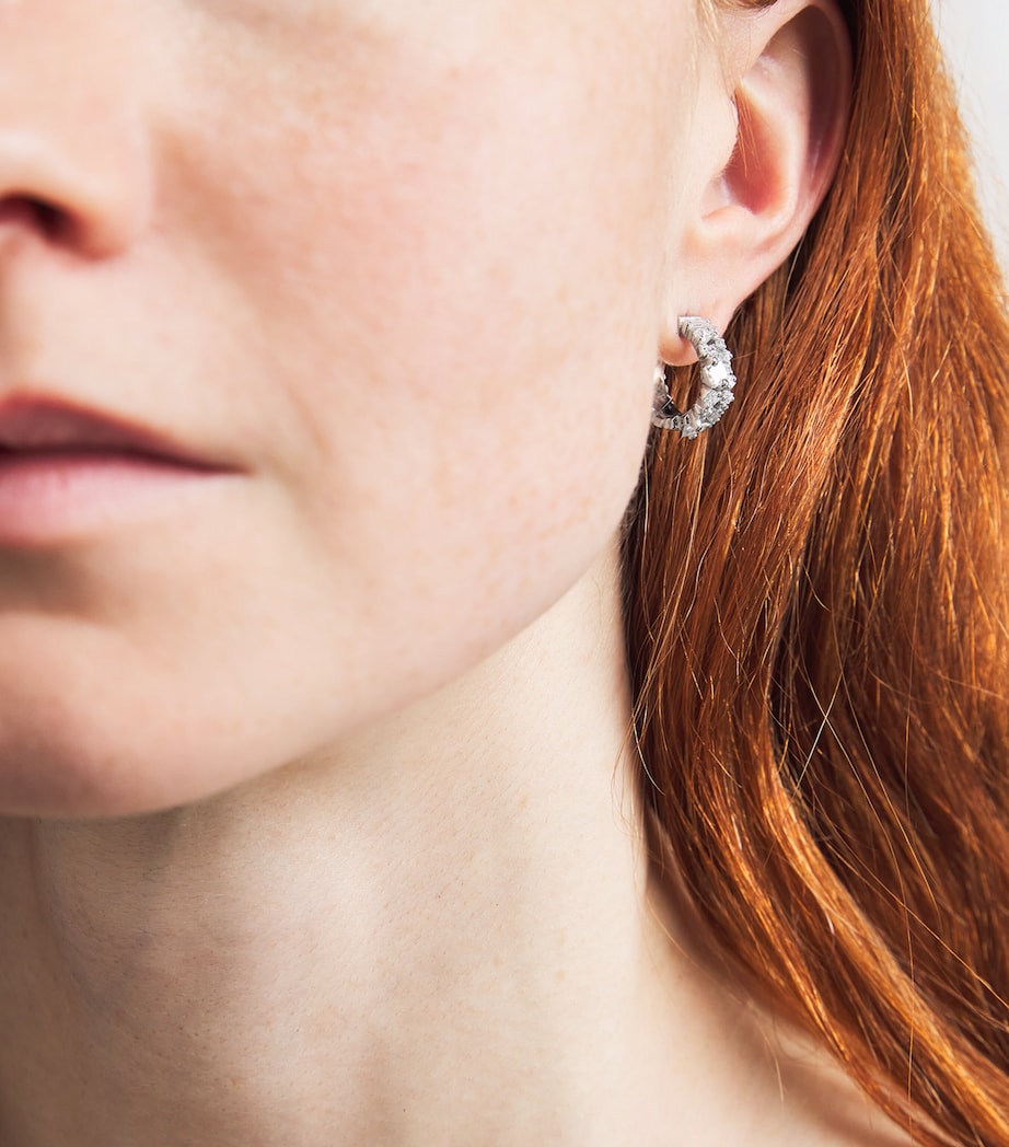 Suzanne Kalan White Gold and Diamond La Fantaisie Hoop Earrings Wg/wd Image 2