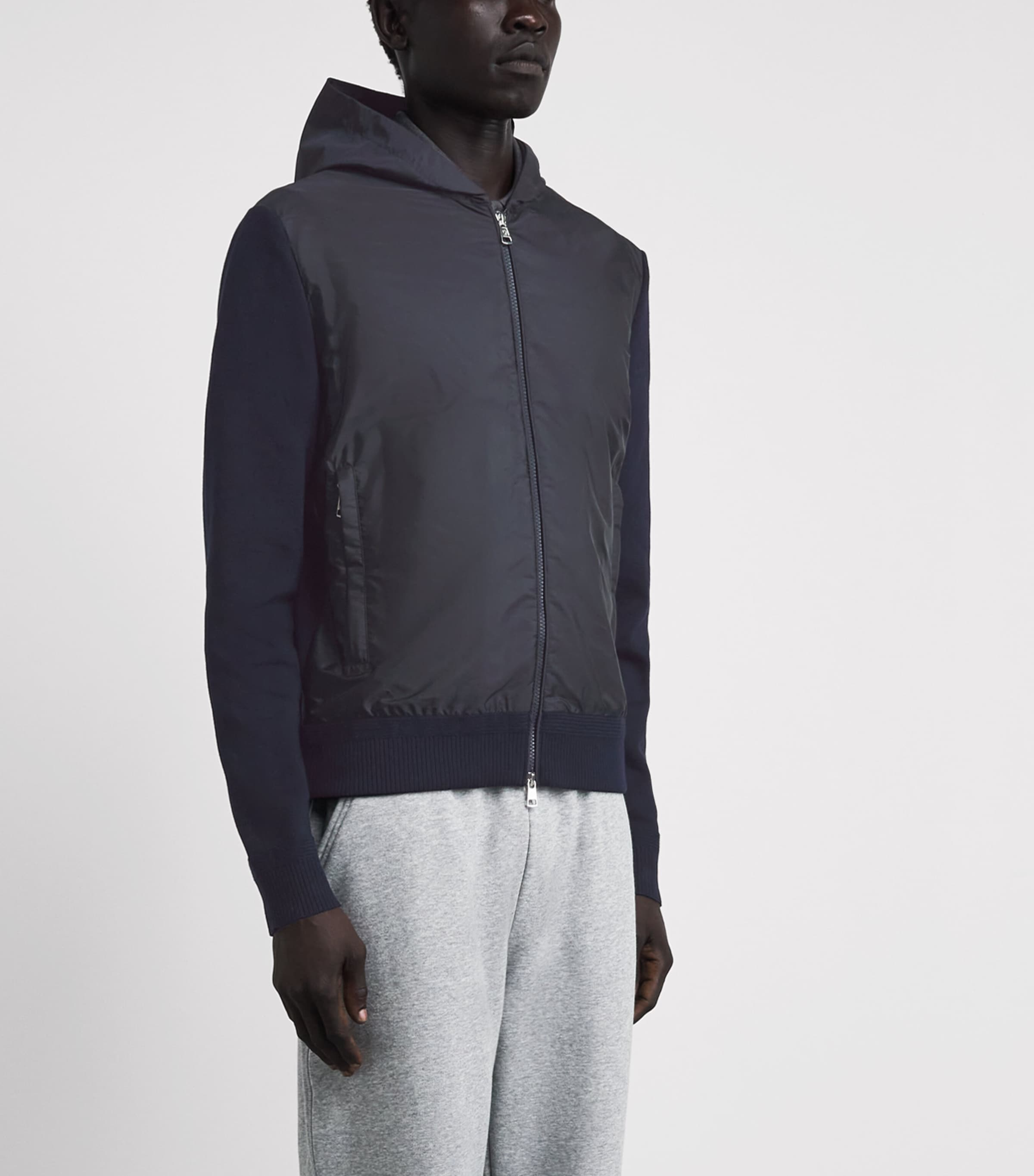 Moncler Mens Hybrid Hooded Cardigan Image 4