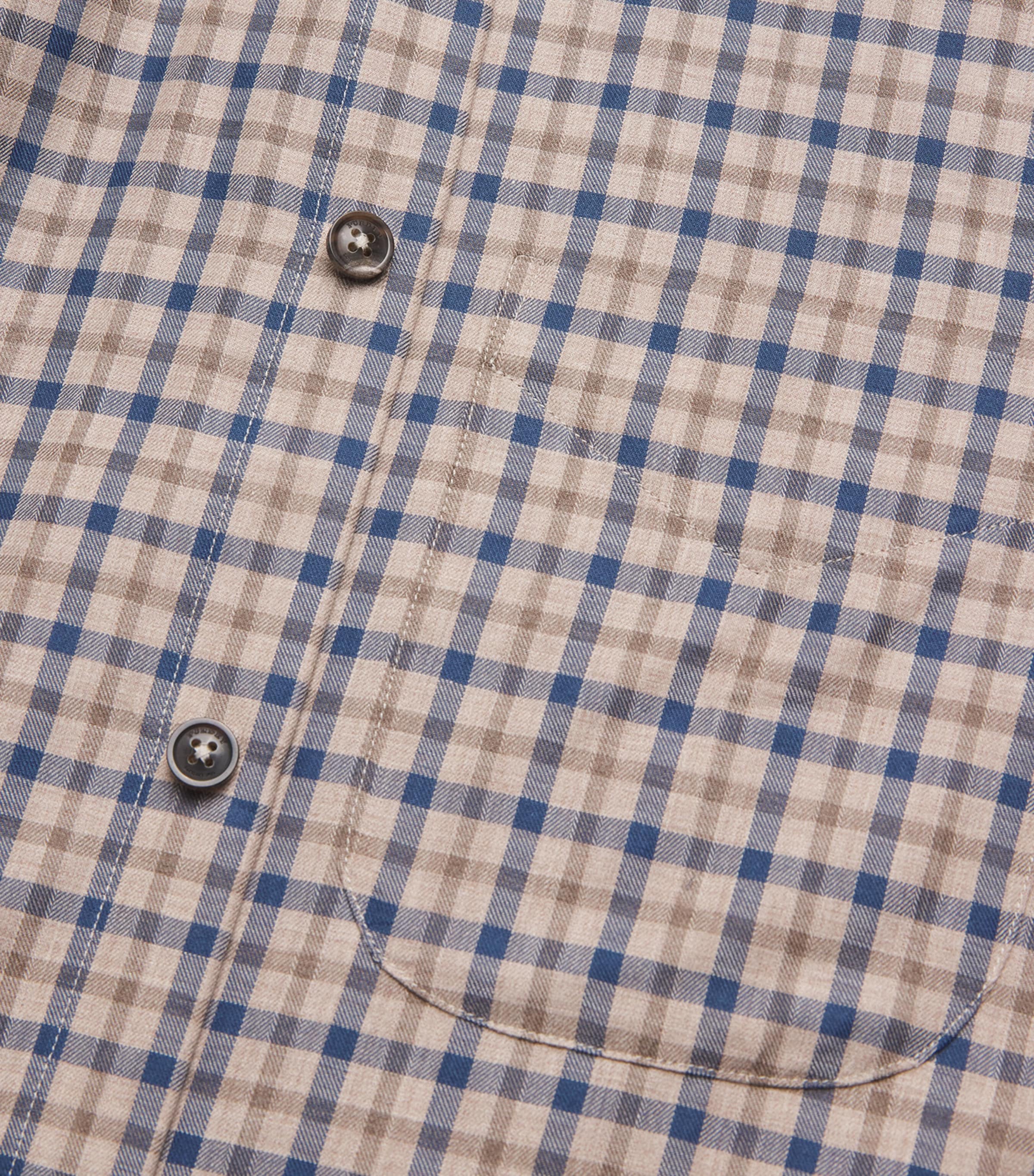 Cotton Check Shirt DOVE Image 5