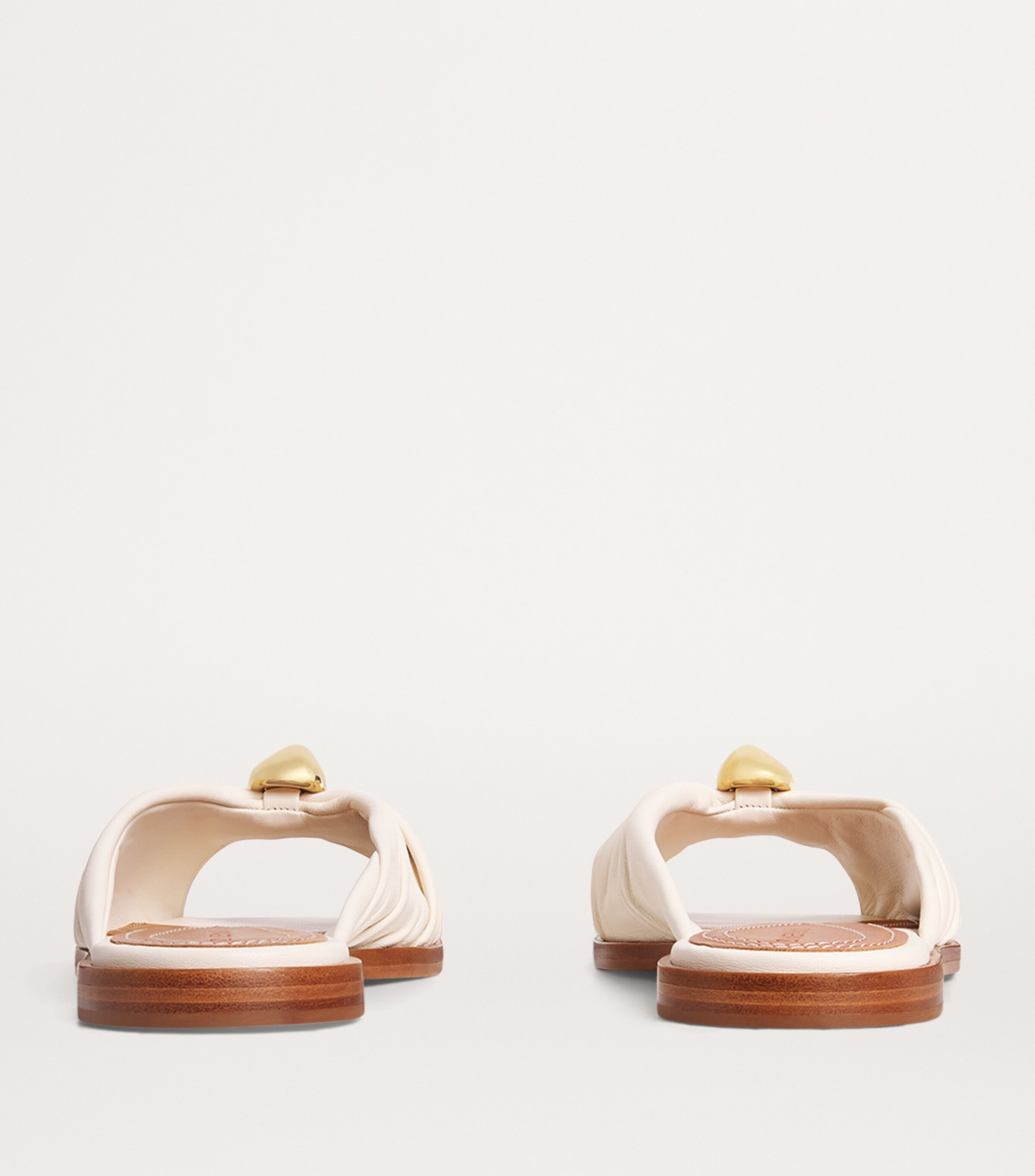 Zimmermann Leather Gleam Slides Vanilla Image 4