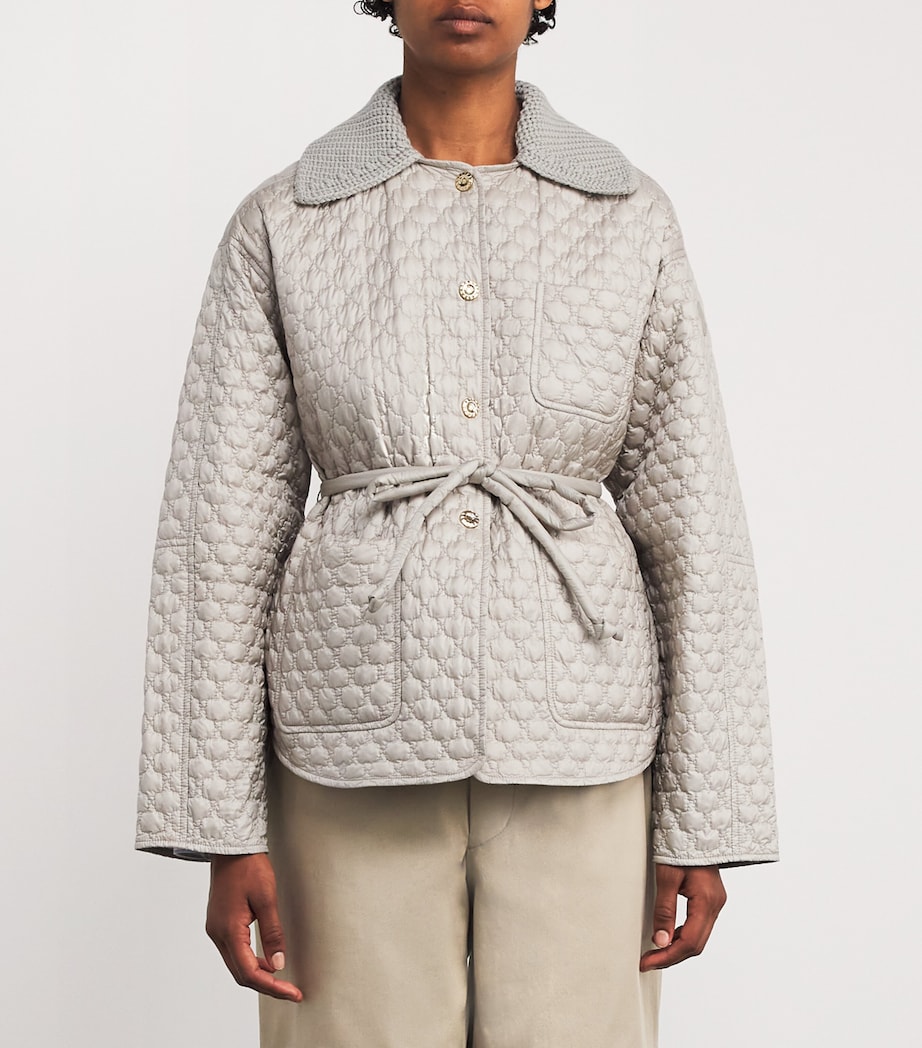 Down Water-Repellent Belted Raray Jacket 268 Image 3