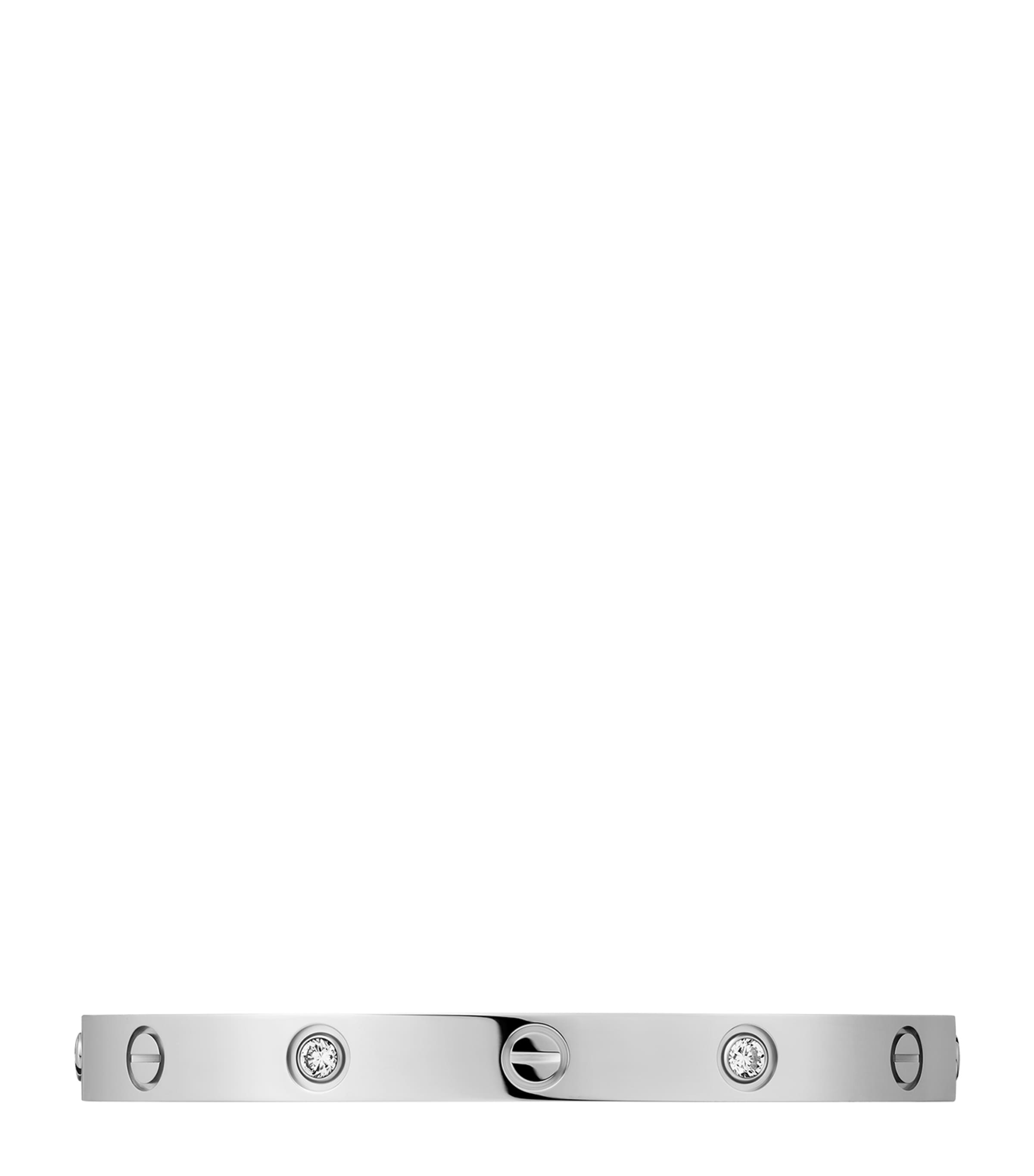 LOVE Classic White Gold 4-Diamond Bracelet WHITE GOLD Image 5