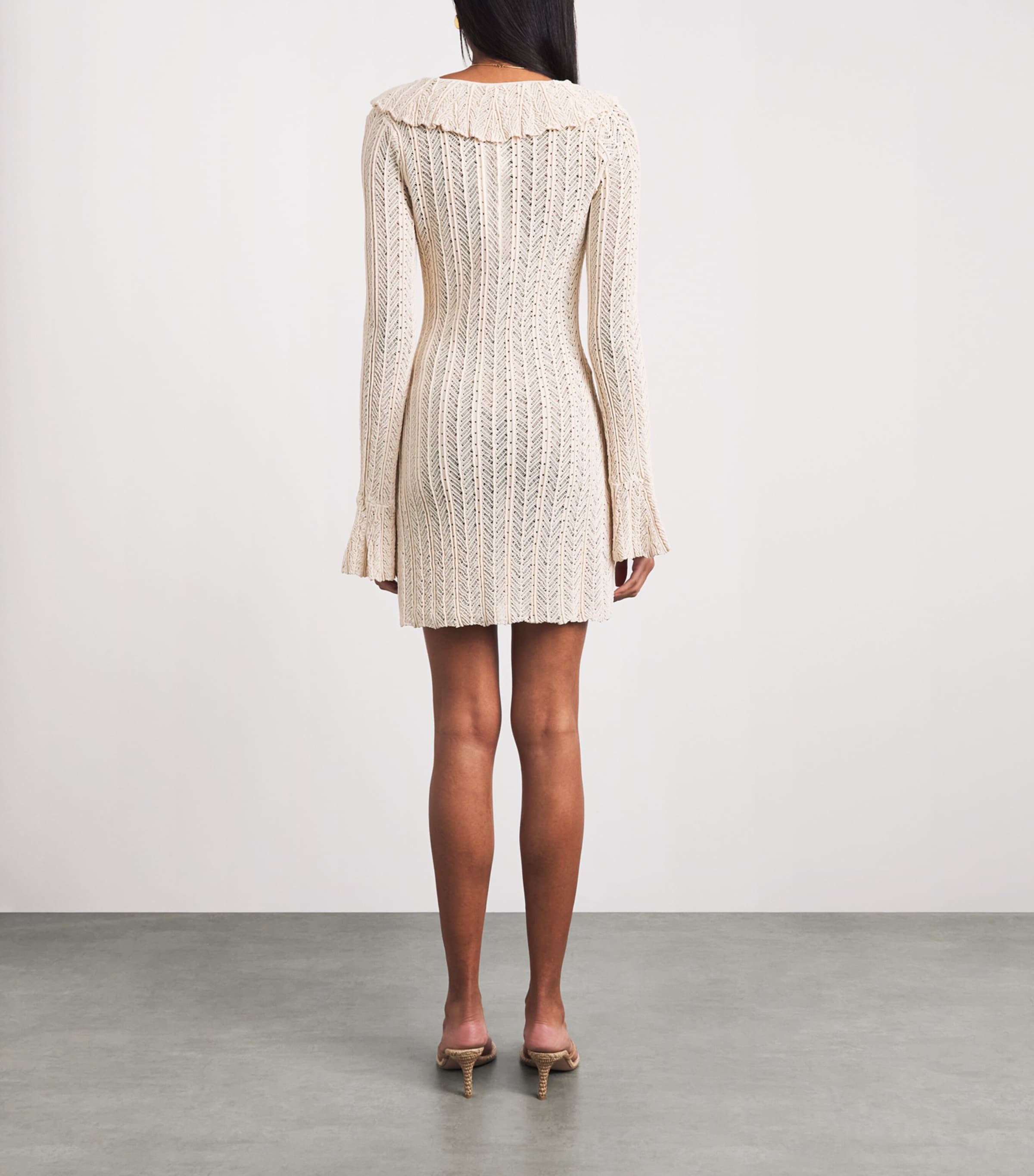 Devon Windsor Womens Knitted Davina Mini Dress Clay Image 4