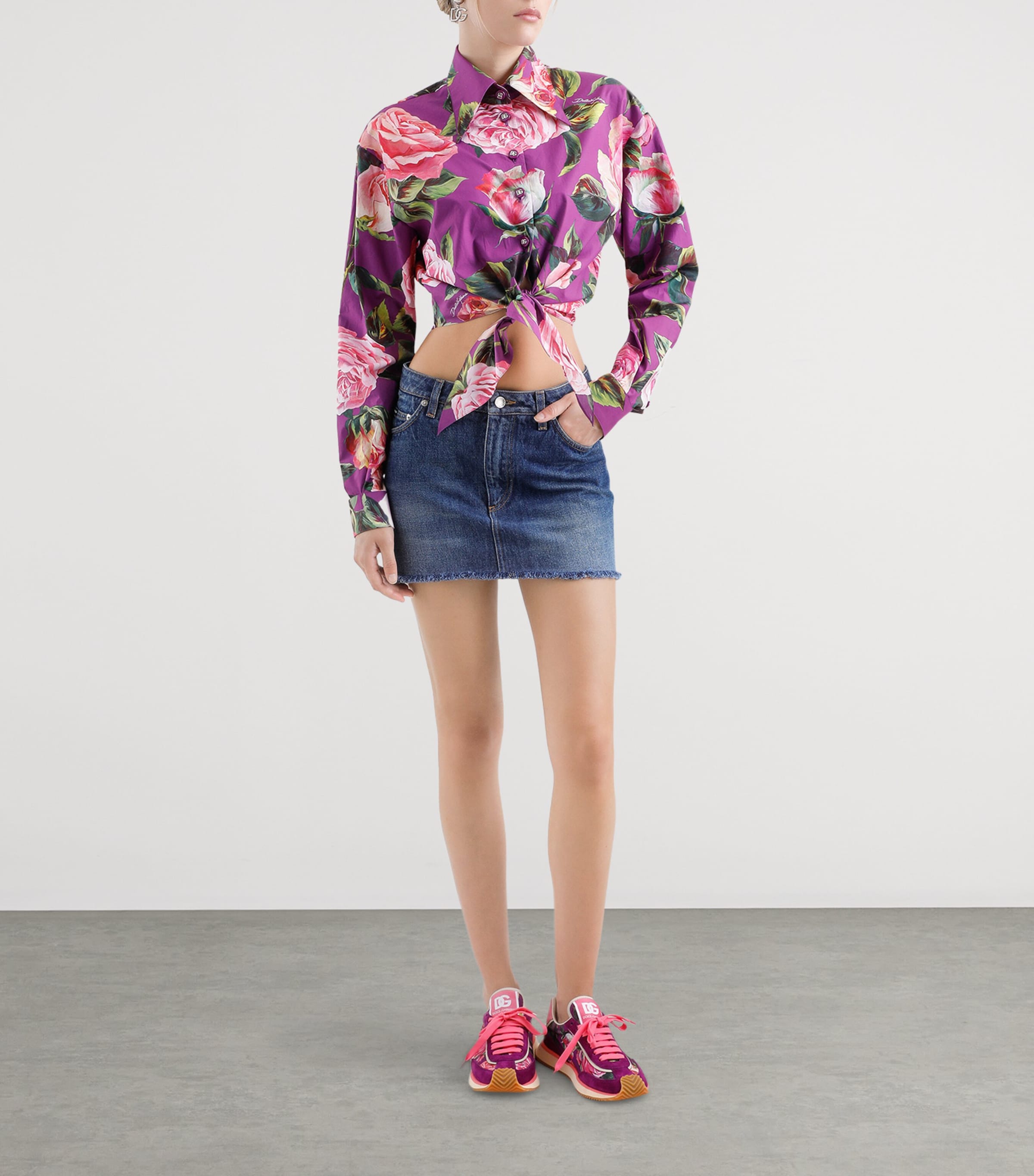 Dolce & Gabbana Denim Mini Skirt | Harrods HK