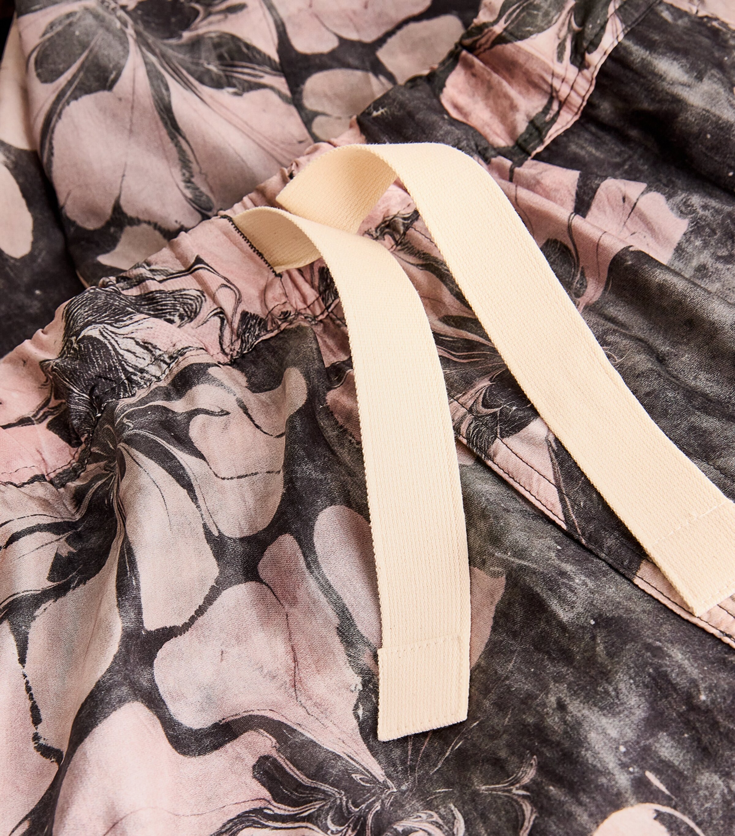 DRIES VAN NOTEN Pink Silk Floral Cargo Trousers | Harrods UK
