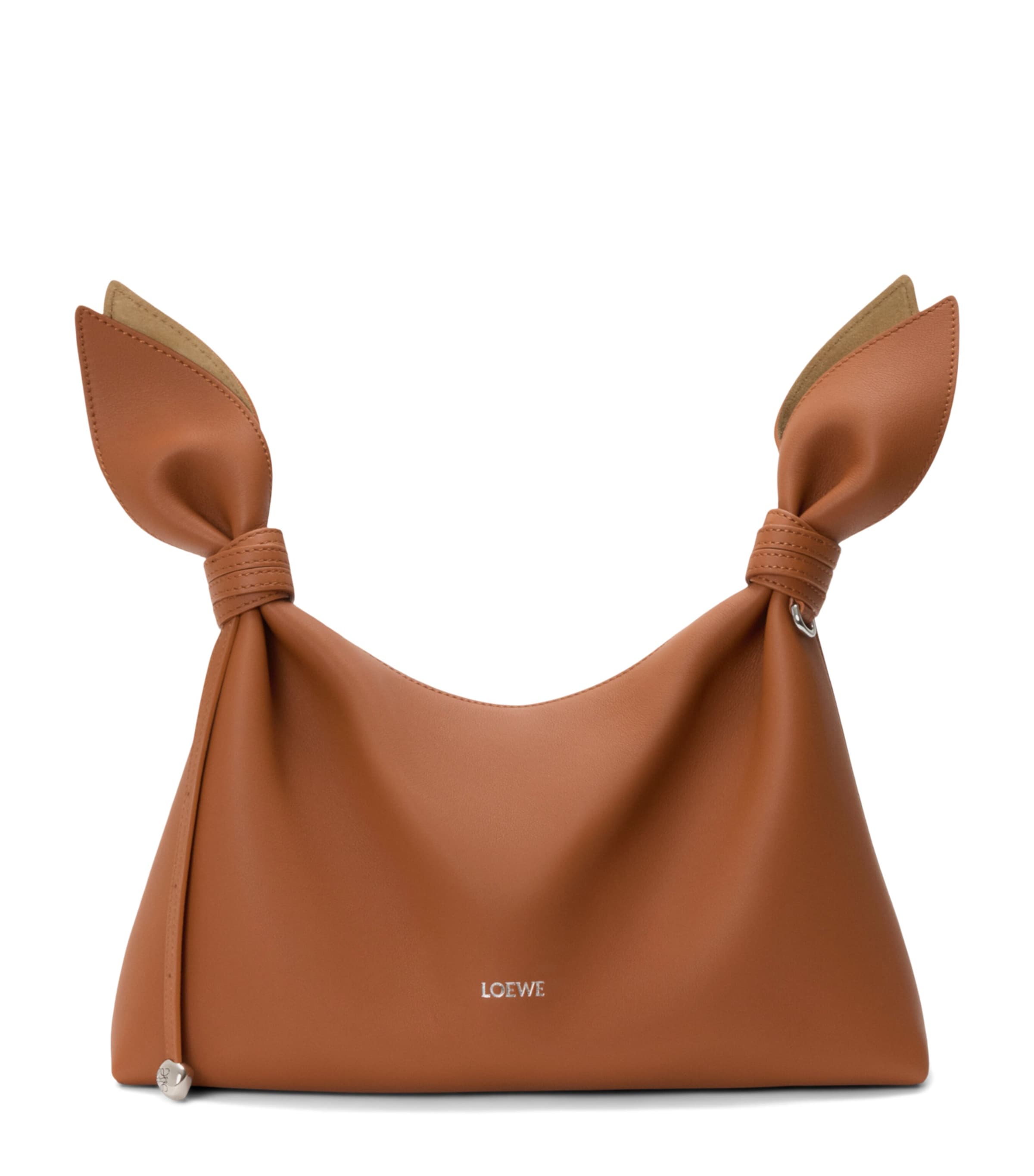 LOEWE Medium Leather Scarf Shoulder Bag Squirrel Image 1