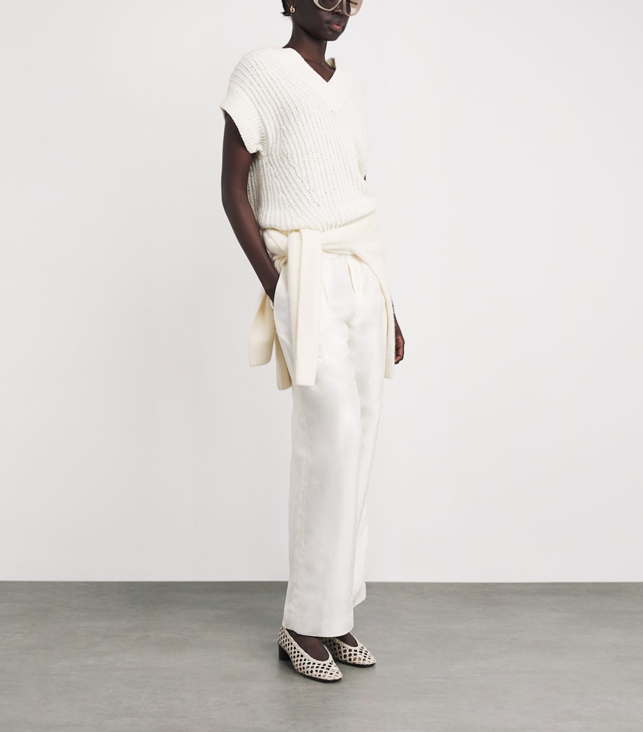 Cotton Nylas Sweater Vest WAX Image 2