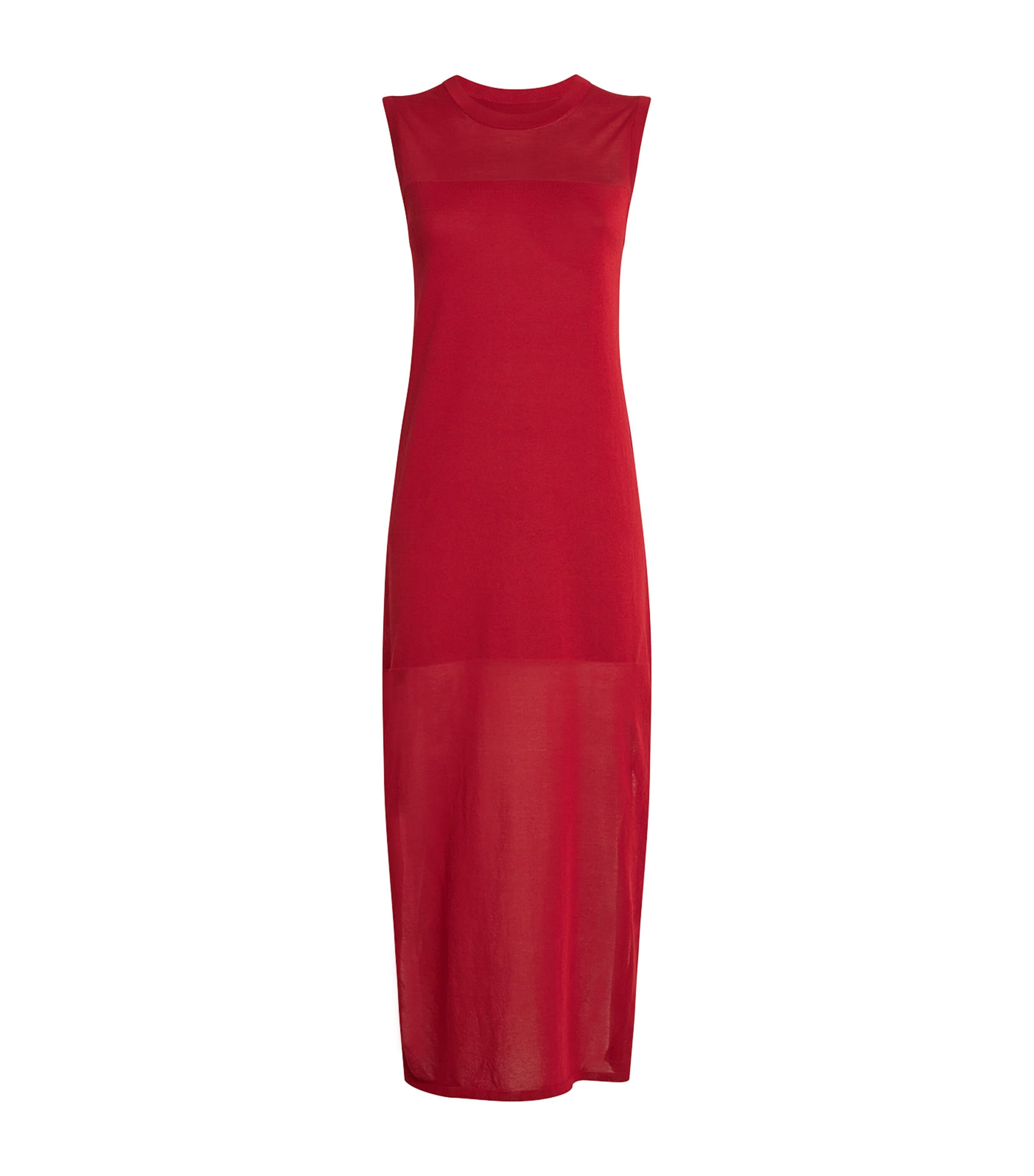 Shop Loulou De Saison Stretch-cotton Ada Midi Dress In Red
