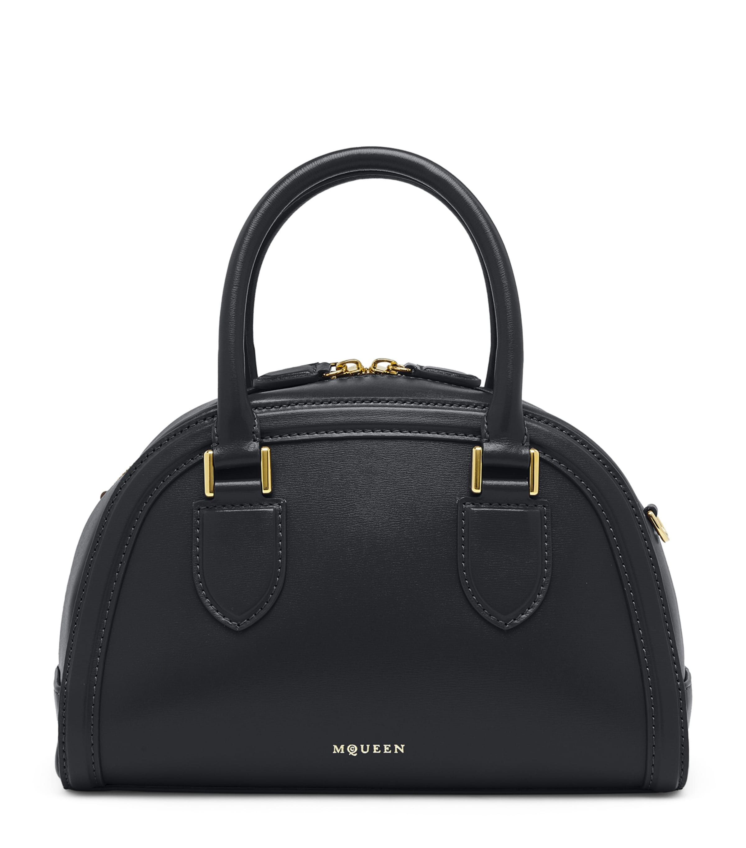 McQueen Small Leather Birdee Boston Cross-Body Bag | Women Bags | Crossbody Bags | Top Handle Bags | Designers | McQueen