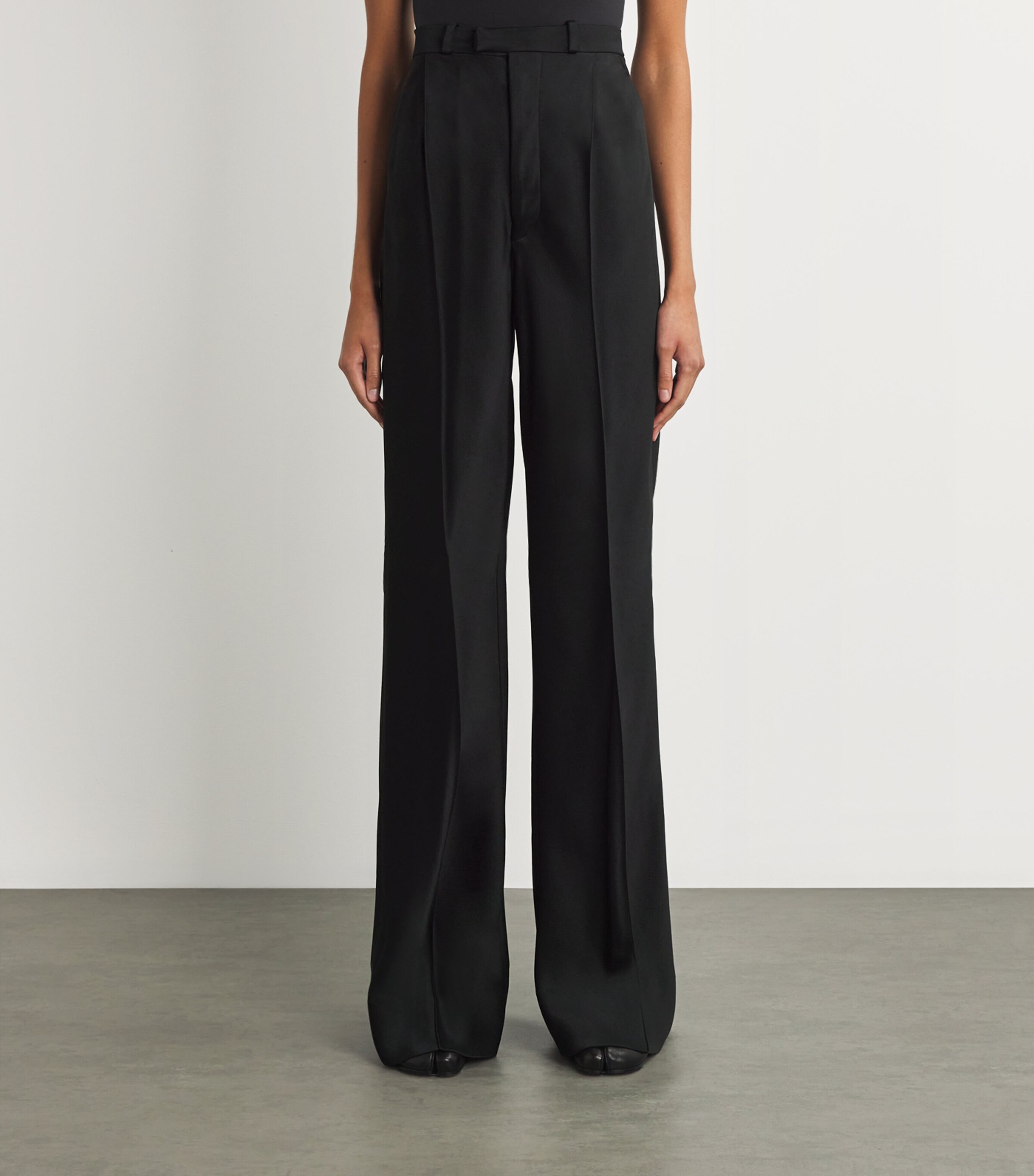 Maison Margiela Womens Satin Blazer and Tailored Trousers Set Image 6