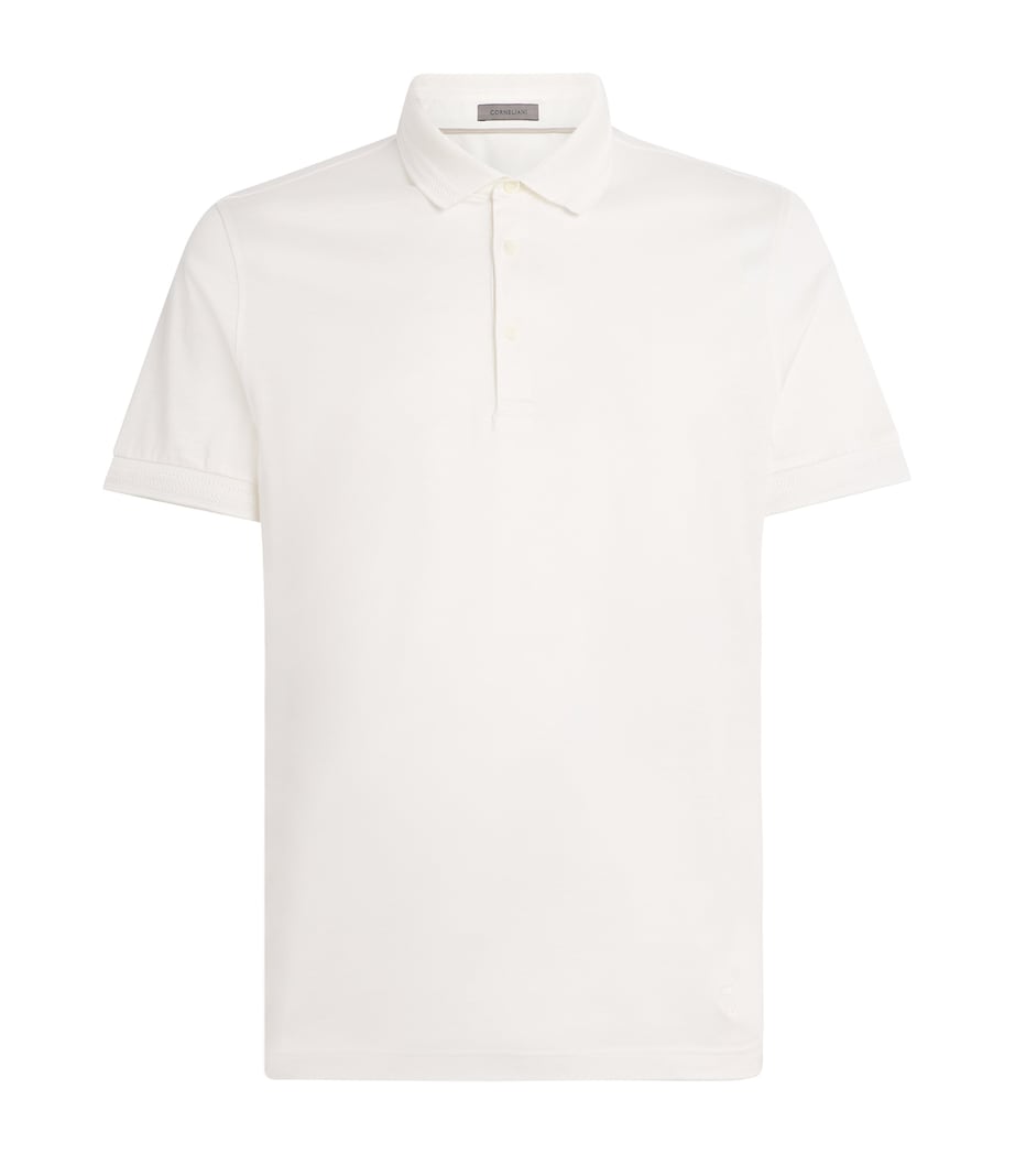 Cotton Jersey Polo Shirt 2W.4 CARTA ZUCCHERO Image 1